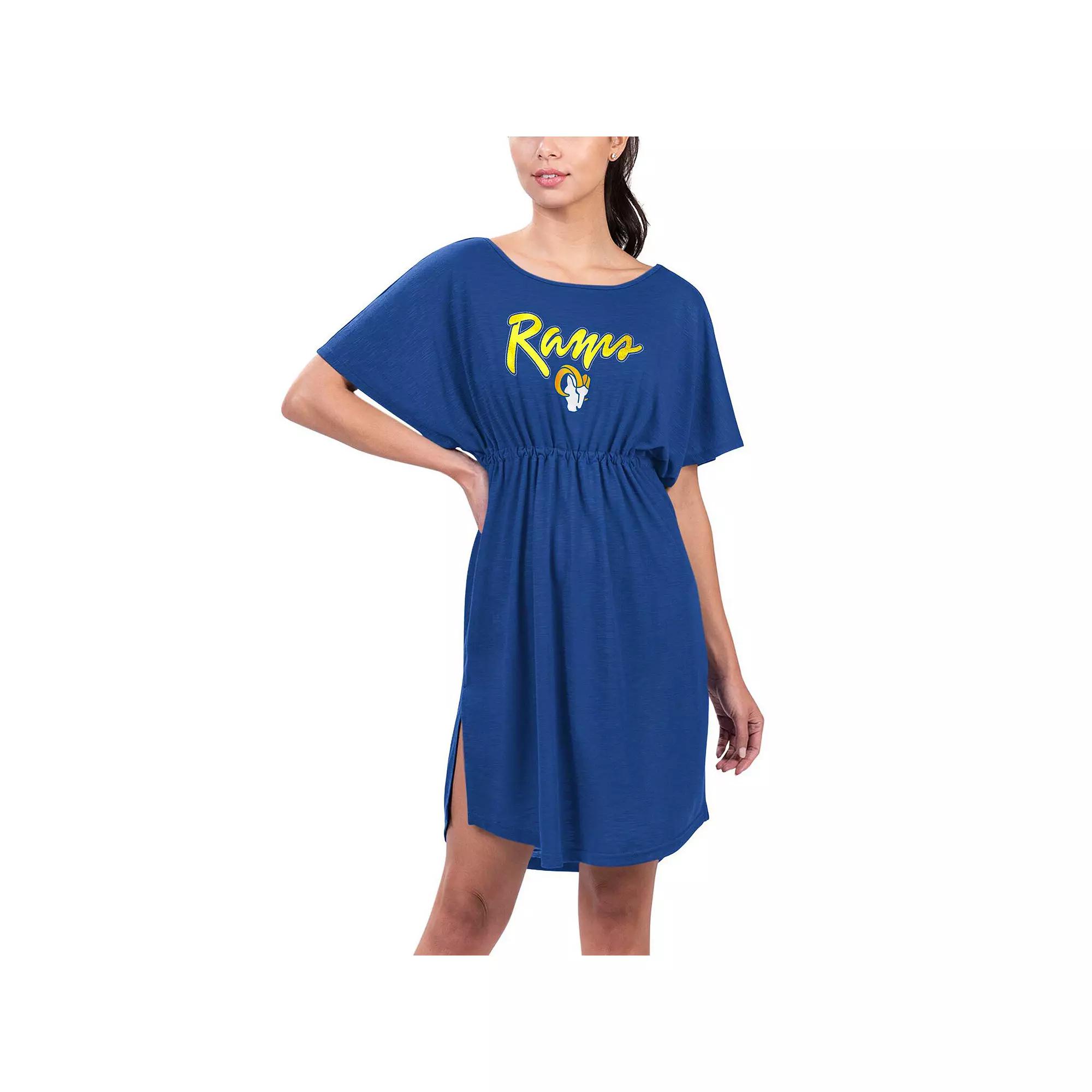 Women's G-III 4Her by Carl Banks Royal Los Angeles Rams Versus Swim Cover-Up,  Product Image