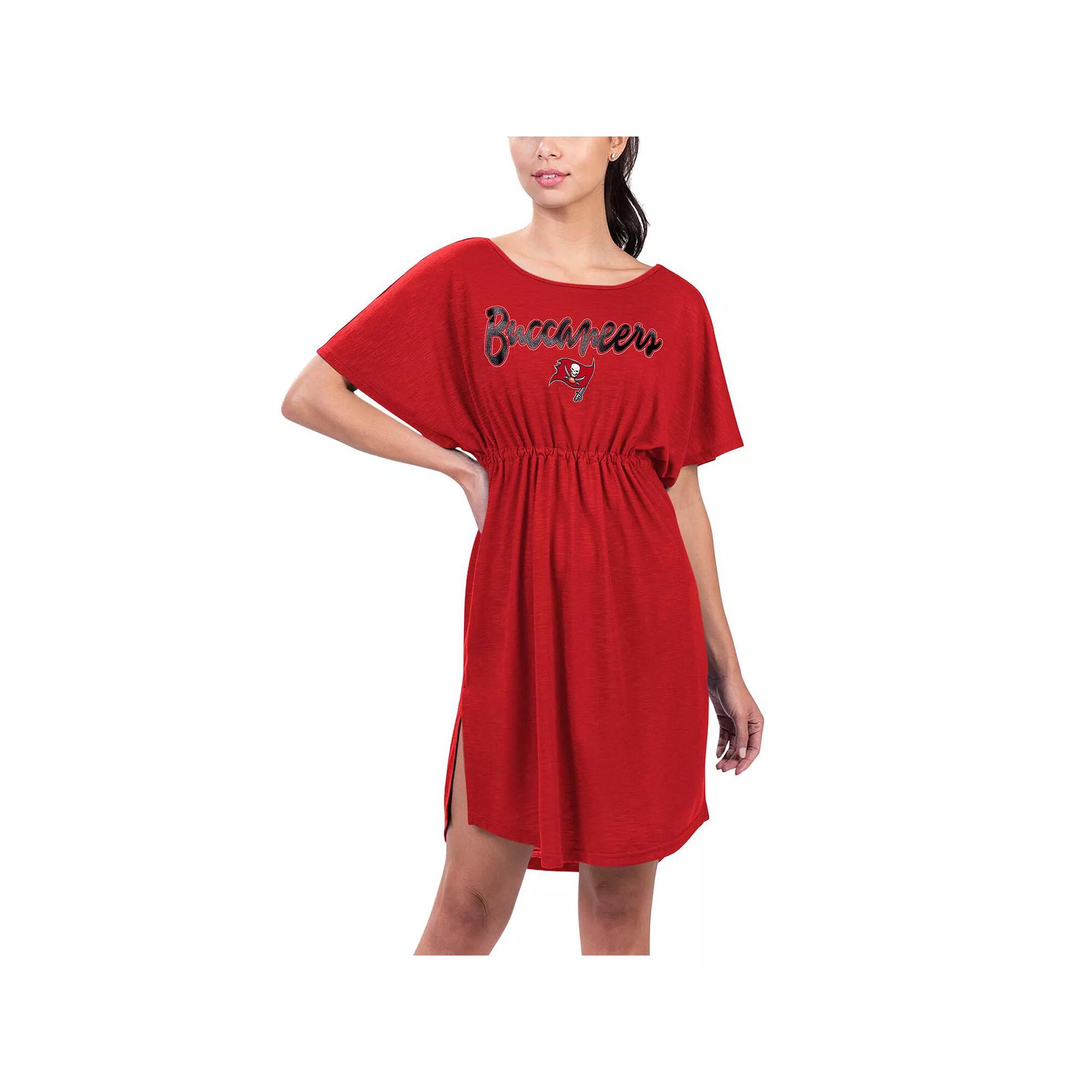 Women's G-III 4Her by Carl Banks Red Tampa Bay Buccaneers Versus Swim Cover-Up,  Product Image