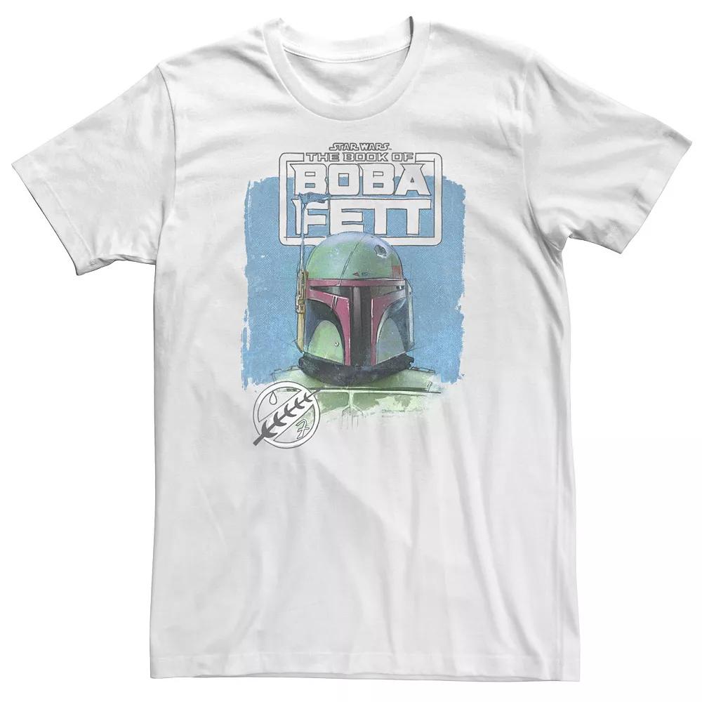Big & Tall Star Wars Boba Fett Head Shot Sketch Tee, Men's,  Product Image