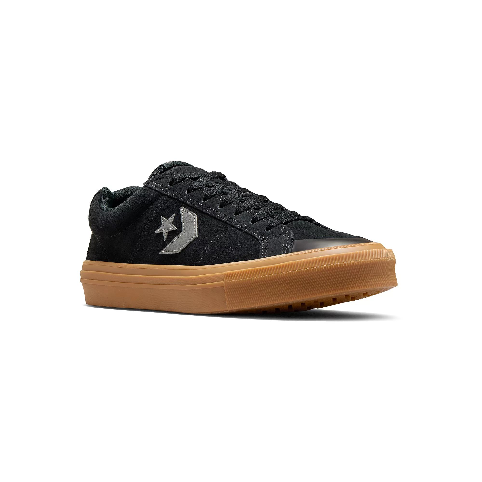 Converse Sport Casual Men's Shoes, Size: 8, Black Suede Product Image