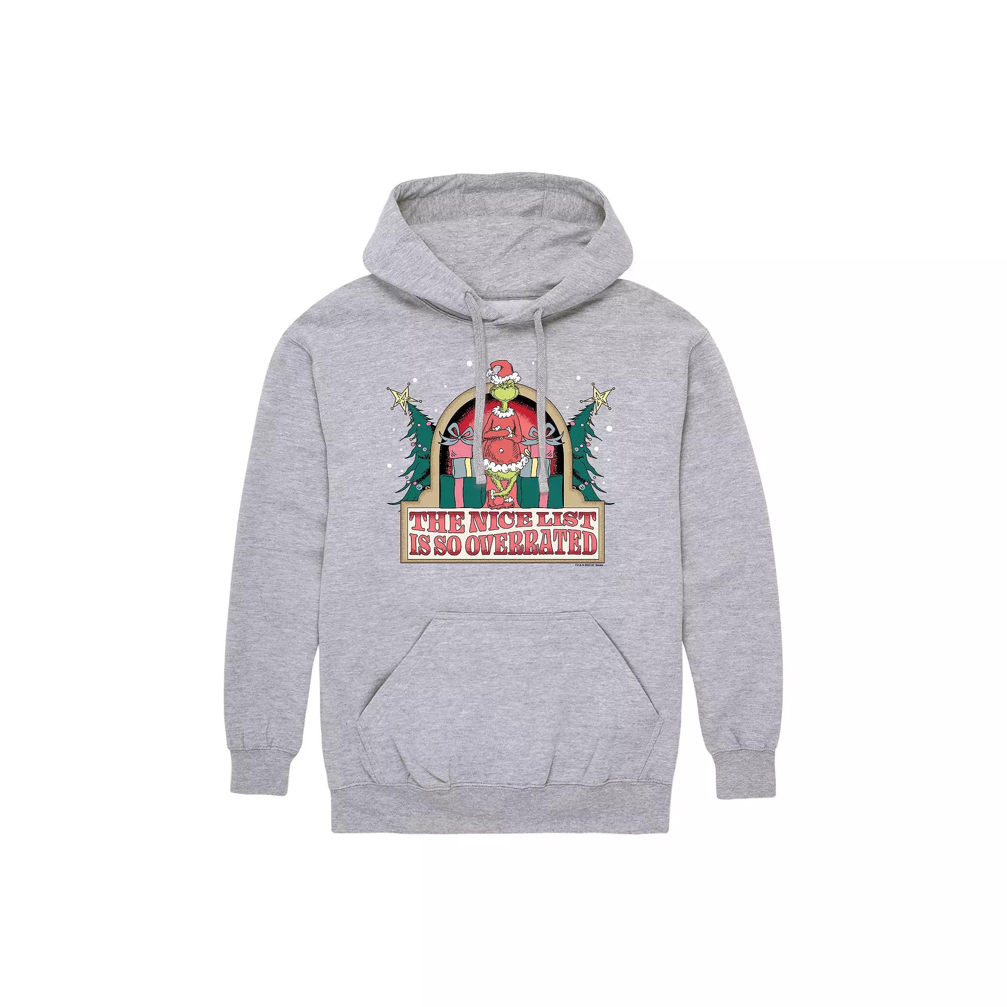 Men's Dr. Seuss The Nice List Is So Overrated Graphic Hoodie,  Product Image