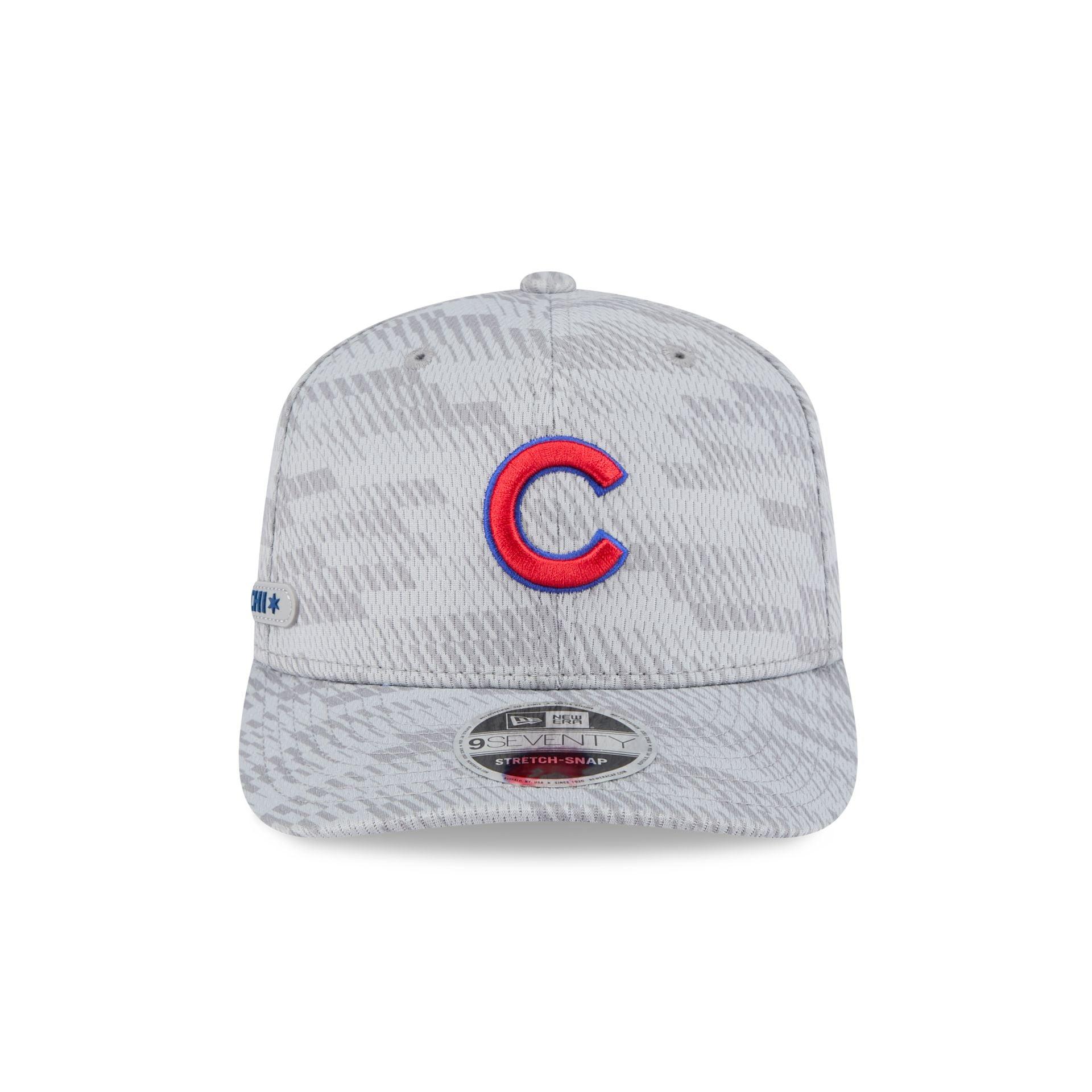 Chicago Cubs 2025 Clubhouse Gray 9SEVENTY Stretch-Snap Hat Male Product Image