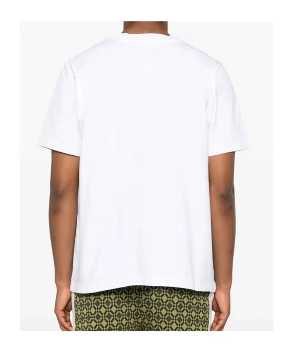 CASABLANCA Cotton Crew Neck T-shirt With Graphic Print In White Product Image