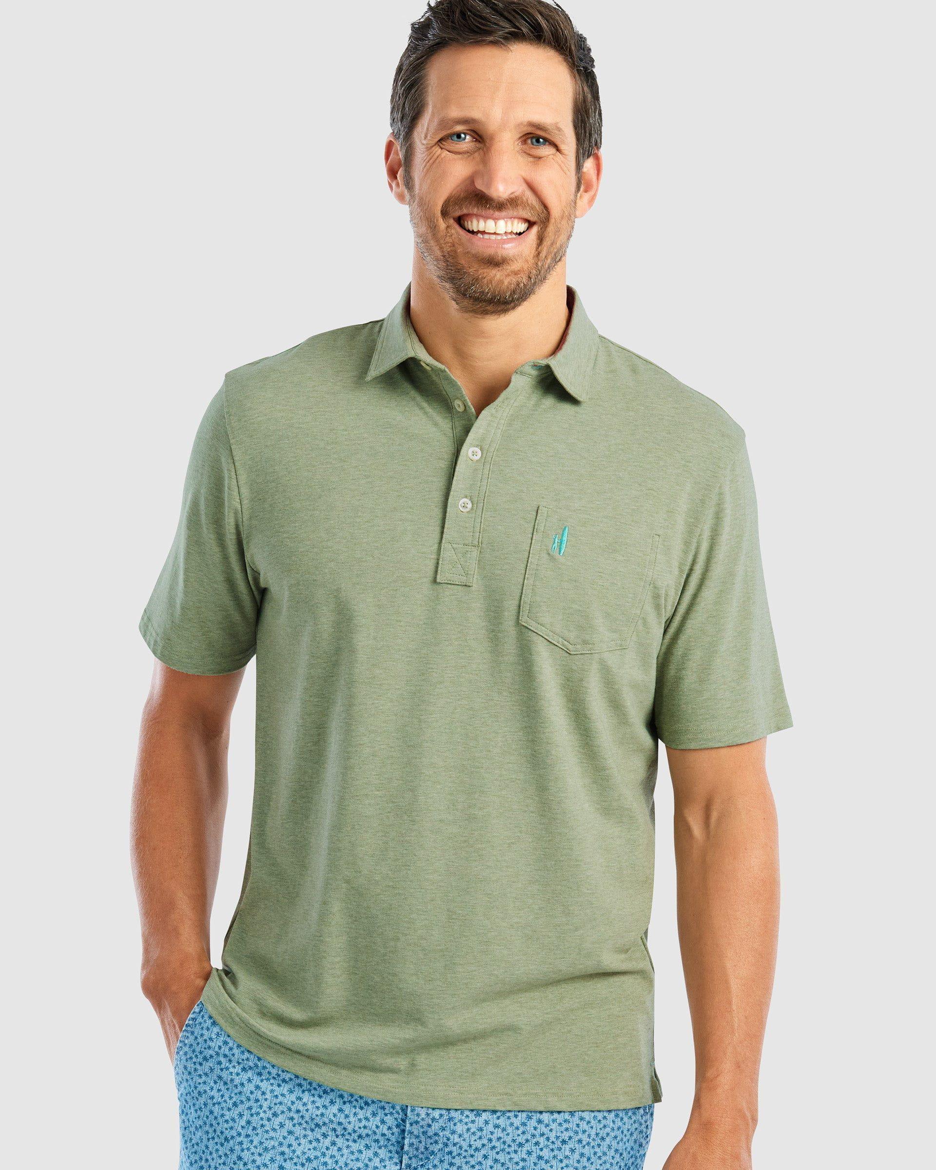GS- TEST -  Heathered Original Polo Product Image