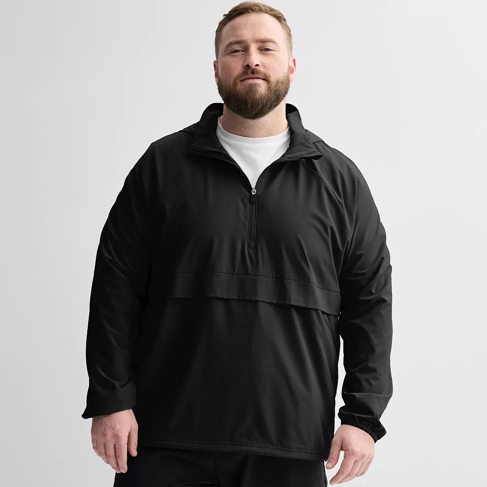 Big & Tall Tek Gear® Lightweight Hooded Quarter Zip Jacket, Men's,  Product Image