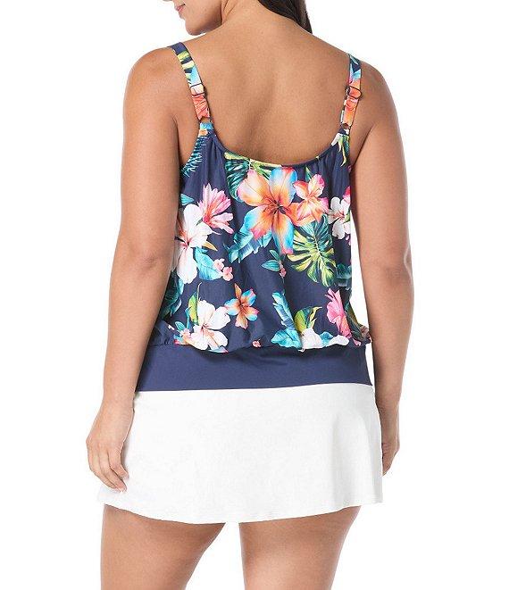 Beach House Plus Size Paloma Beach Solids Emma Swim Skort Product Image