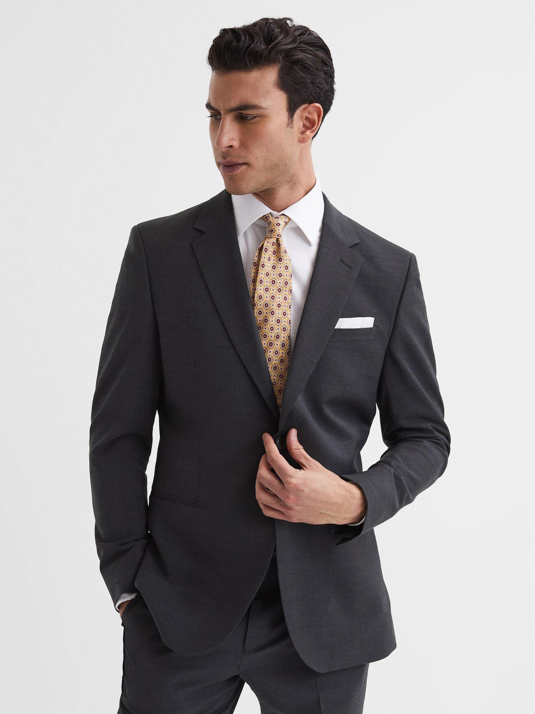 Modern Fit Travel Blazer in Charcoal Product Image