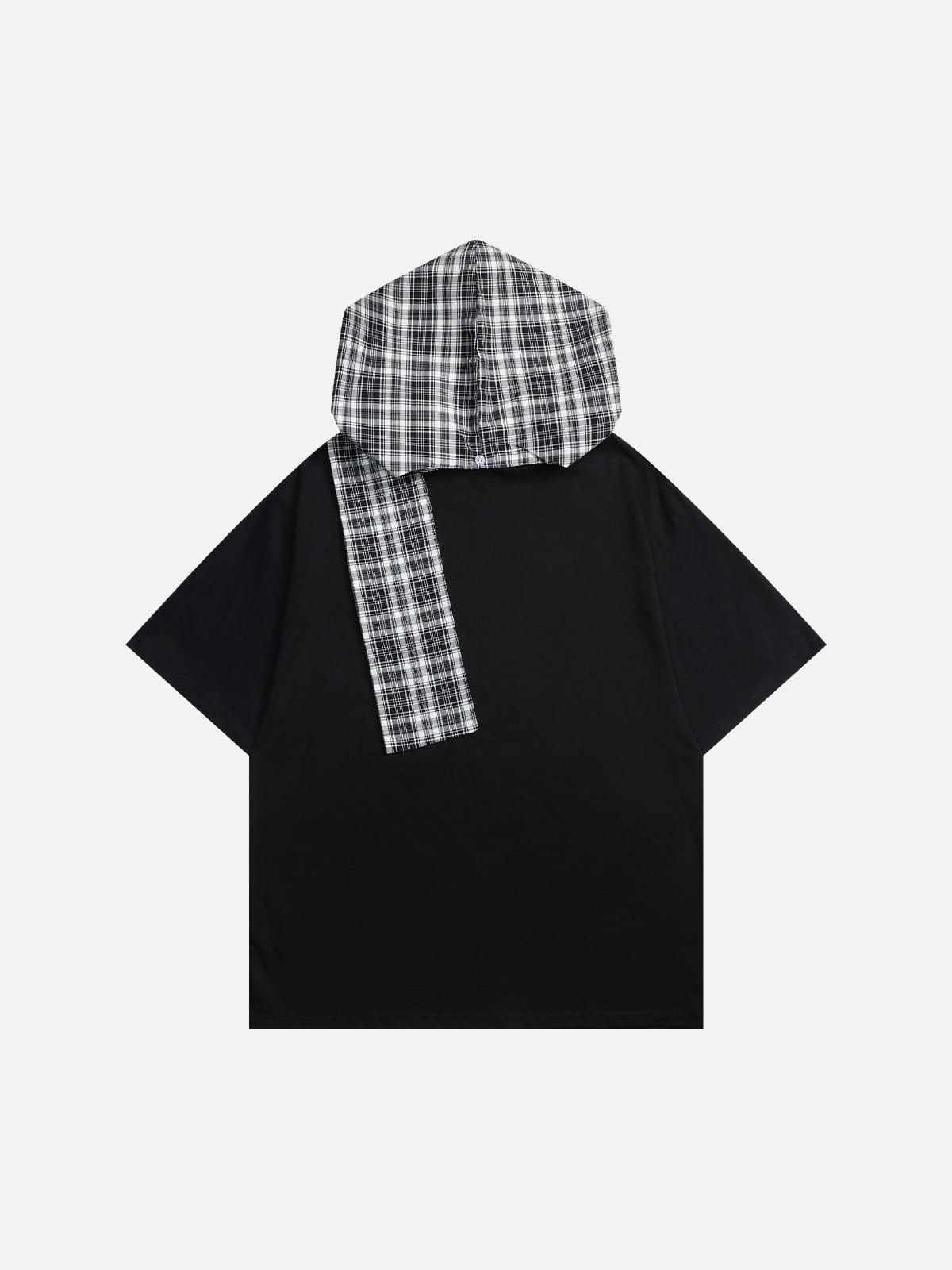Aelfric Eden Plaid Detachable Hooded Tee Product Image