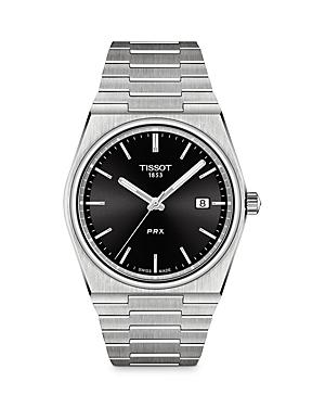 Tissot Mens Prx Automatic Stainless Steel Tonneau Bracelet Watch Product Image