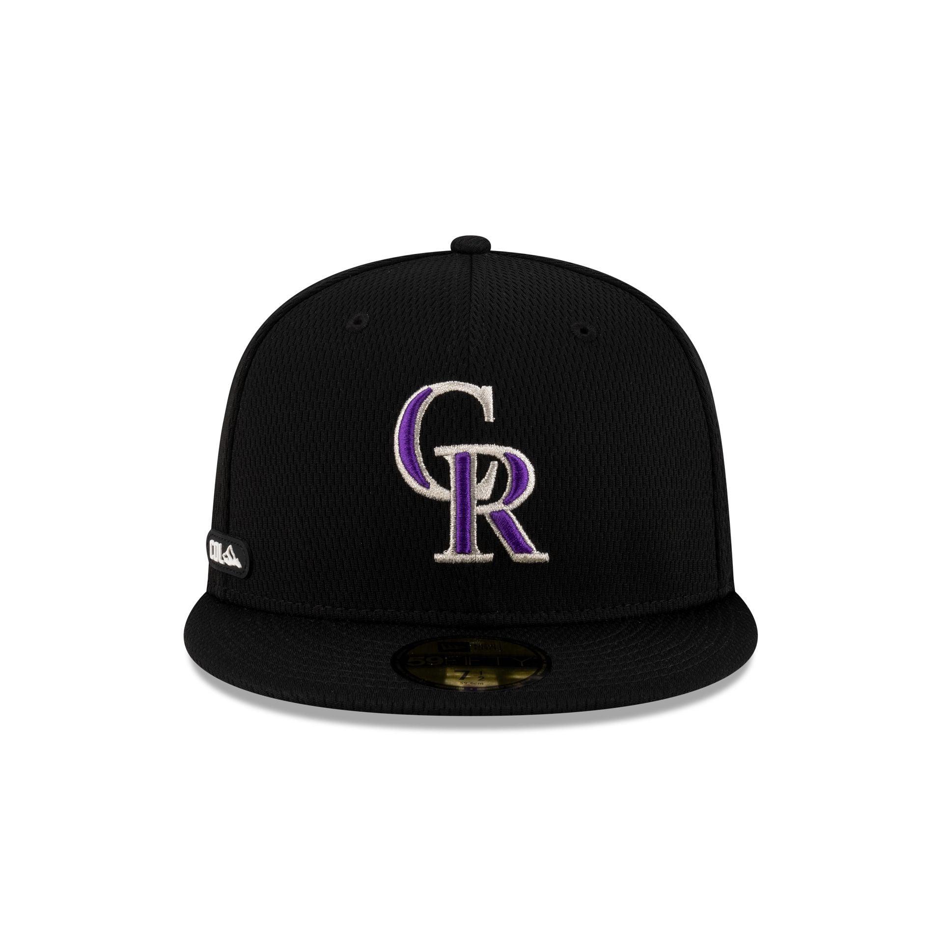 Colorado Rockies 2025 Clubhouse Black 59FIFTY Fitted Hat Male Product Image