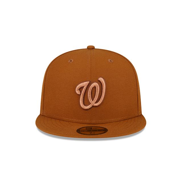 Washington Nationals Brown 59FIFTY Fitted Hat Male Product Image