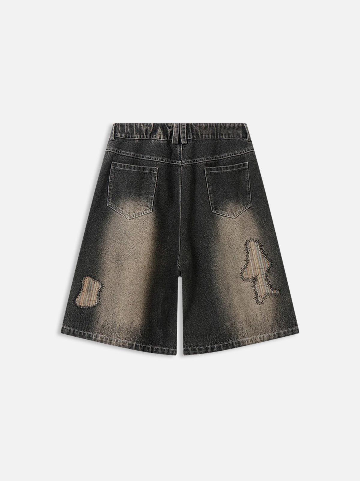 Aelfric Eden Applique Embroidery Baggy Jorts Product Image