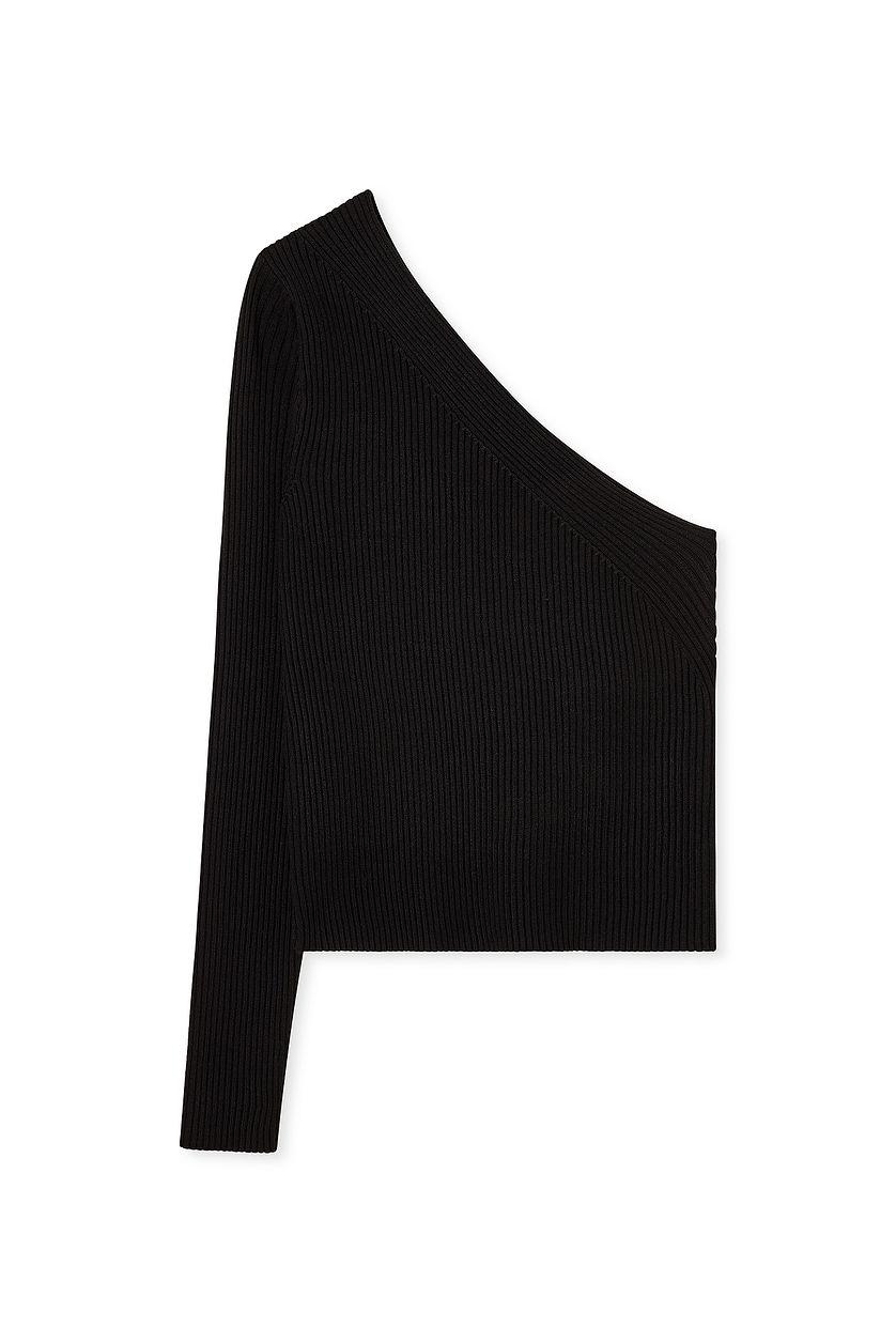 Knitted One Shoulder Top Product Image