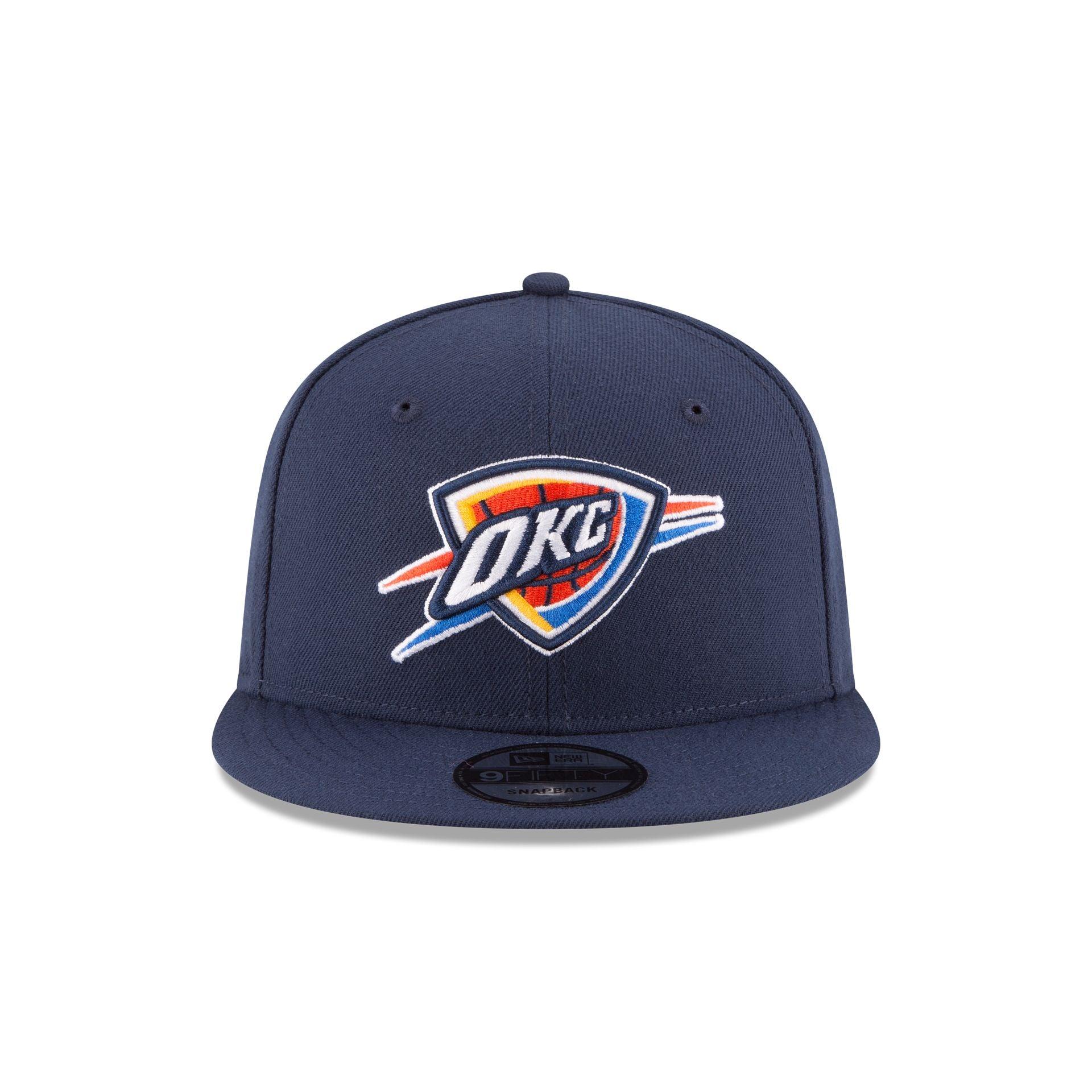 Oklahoma City Thunder 2025 NBA Champions Black & White 9FIFTY Snapback Hat Male Product Image