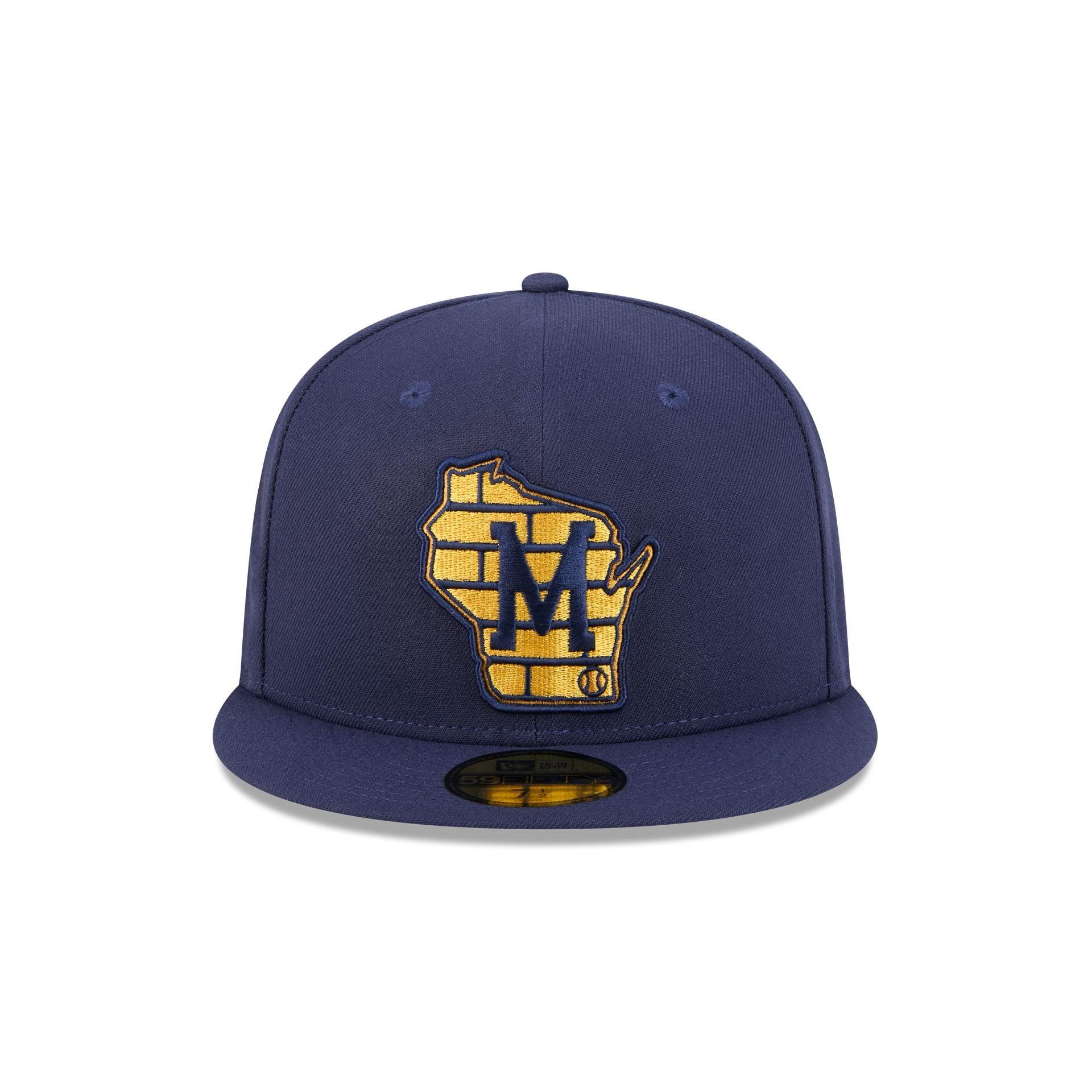 Milwaukee Brewers Blue Tartan 59FIFTY Fitted Hat Male Product Image