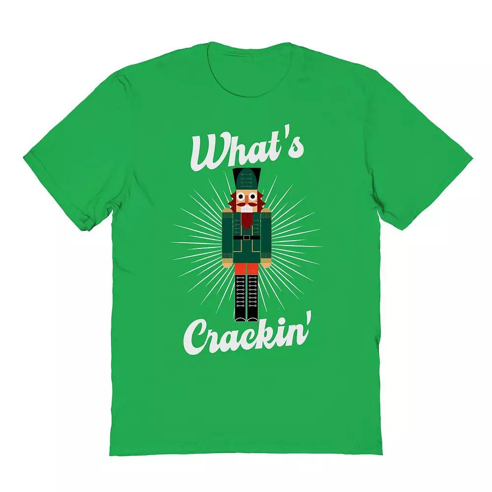 Men's What Cracker Christmas Graphic Tee, Size: XL, Irish Green Product Image