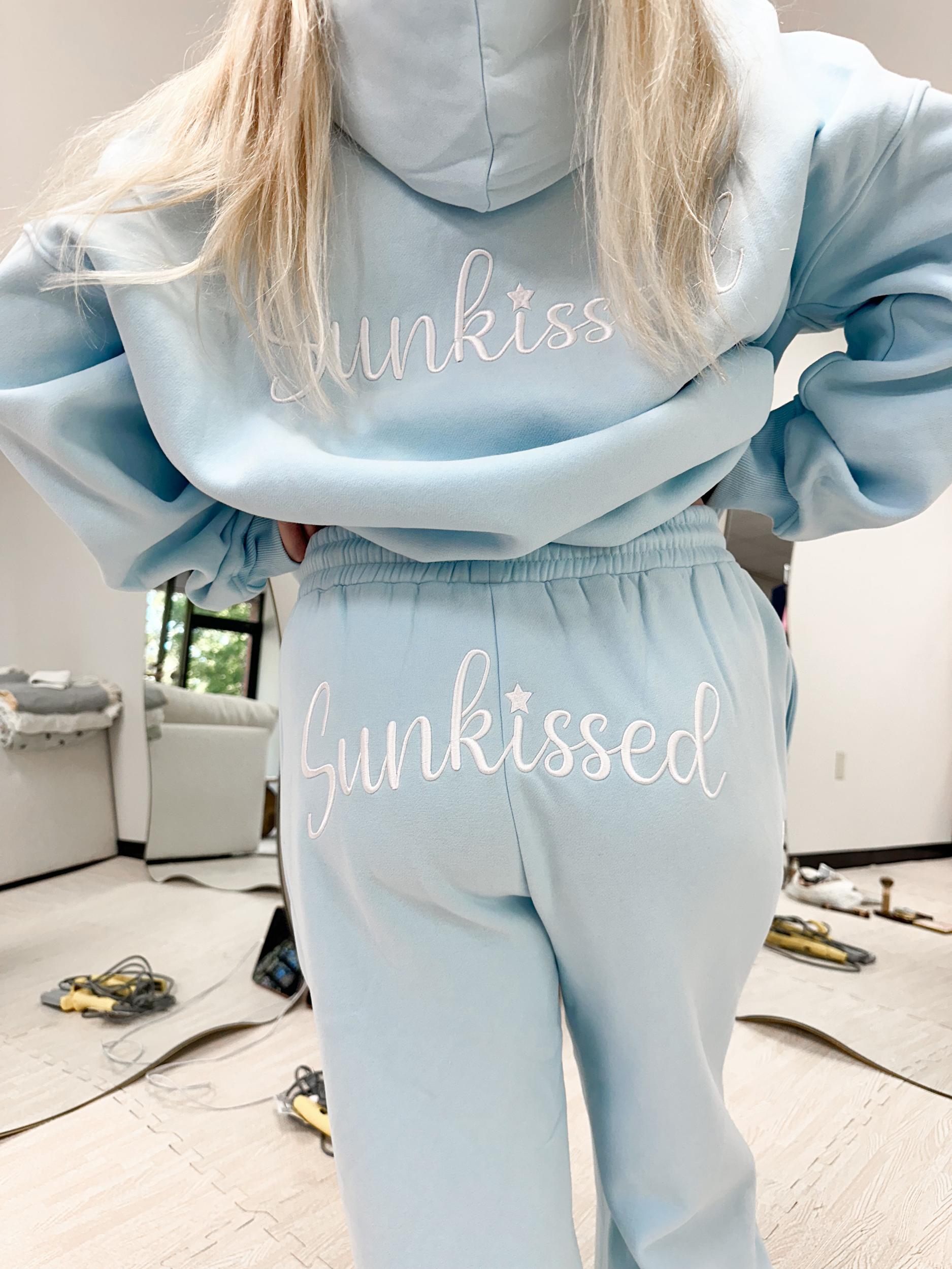 Sunkissed Cursive Embroider Jogger Sweatpants Product Image