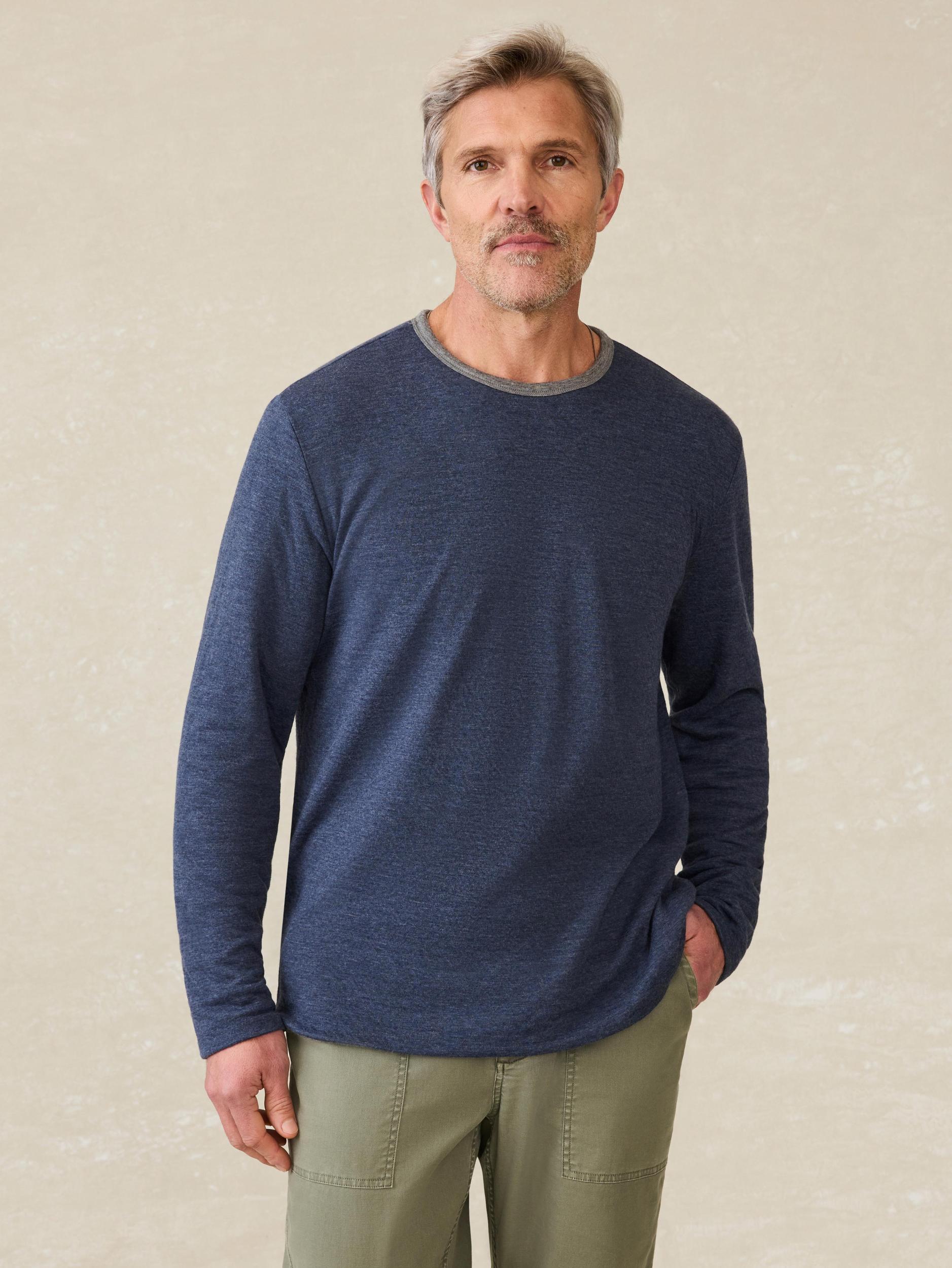Cloud™ Reversible Crew - Medium Grey Heather Navy Heather Male Product Image
