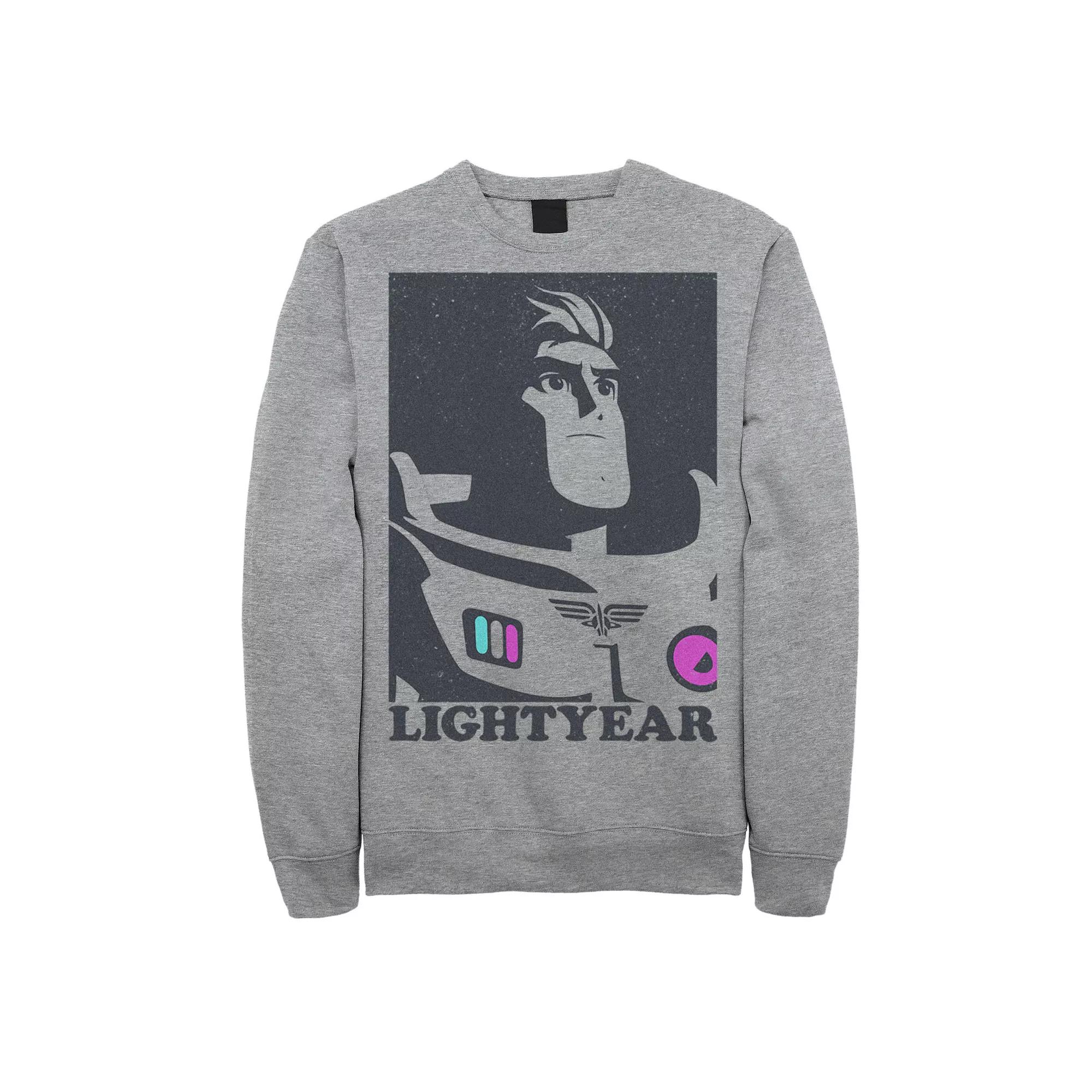 Disney / Pixar's Lightyear Buzz Men's Black And White Contrast Sweatshirt,  Product Image