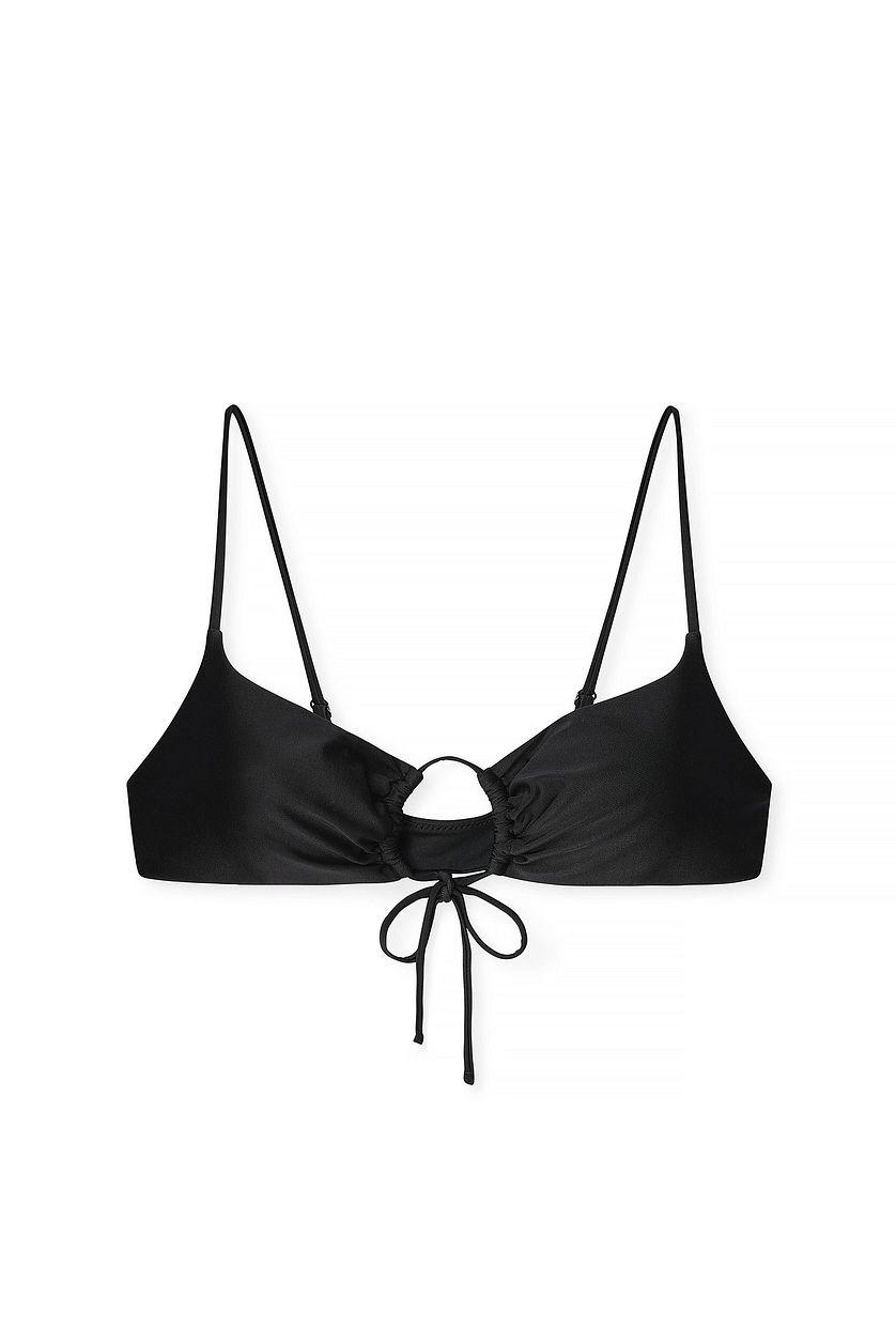Front Drawstring Bikini Top Product Image