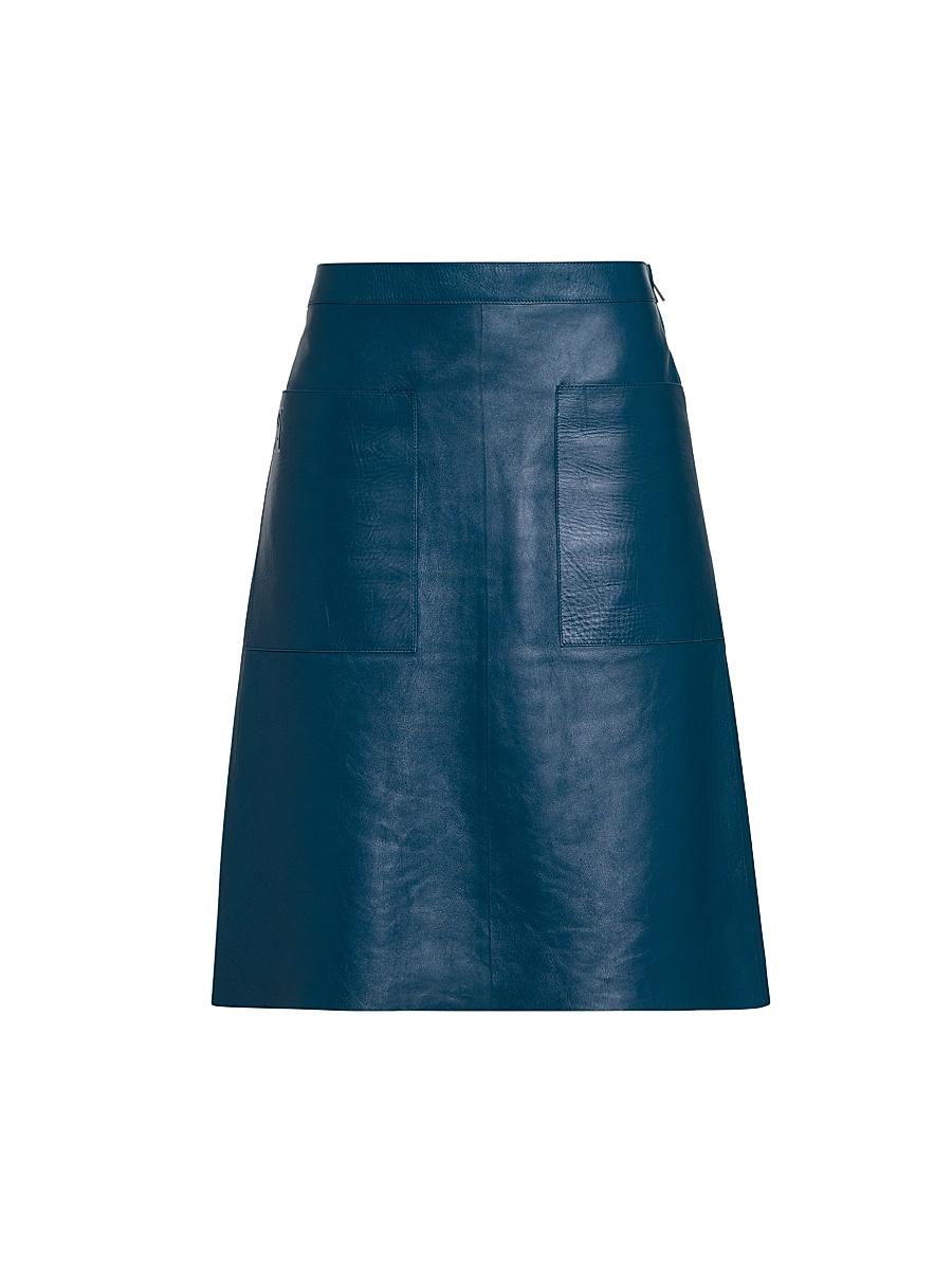 Womens Moon Leather A-Line Skirt Product Image
