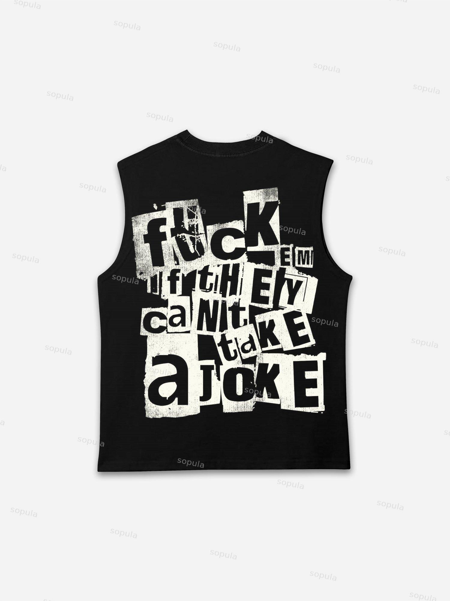 Abstract Portrait People Collage Vintage Graphic Tank Top Product Image