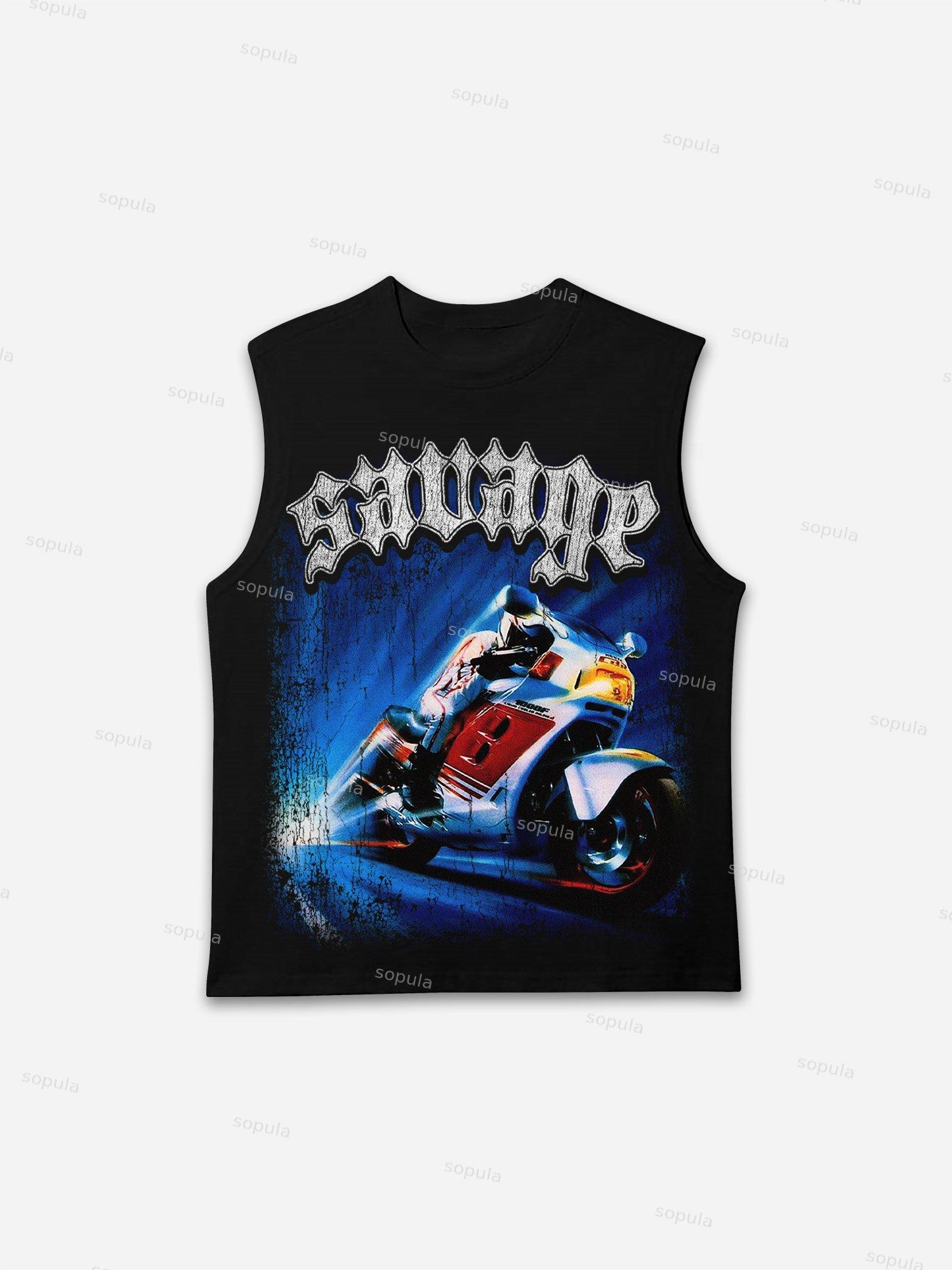 Savage Racing Graphic Tank Top Product Image