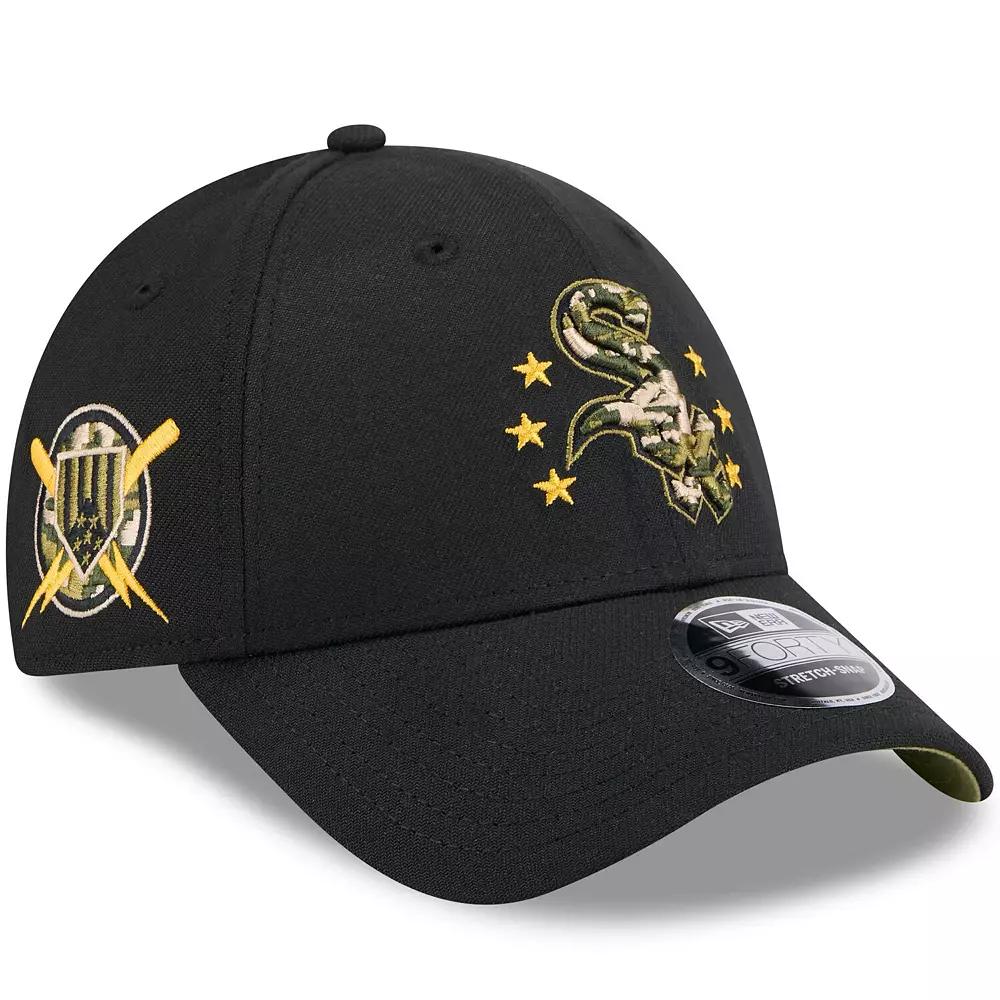 Men's New Era Black Chicago White Sox 2024 Armed Forces Day 9FORTY Adjustable Hat Product Image