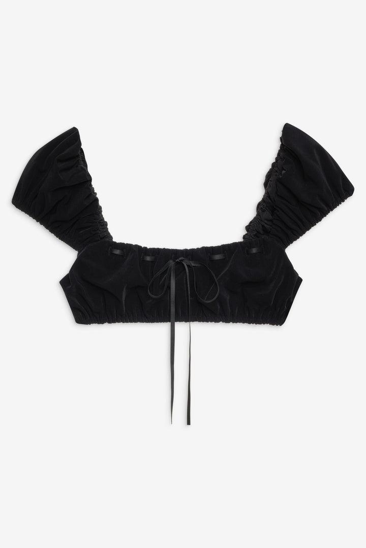 Cindy Crop Top — Black Product Image