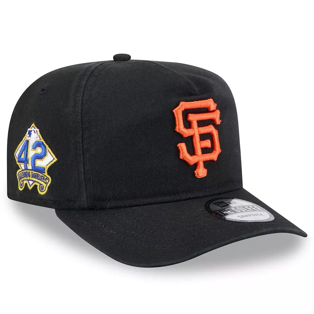 Men's New Era Black San Francisco Giants 2025 Jackie Robinson Day Golfer Adjustable Hat Product Image