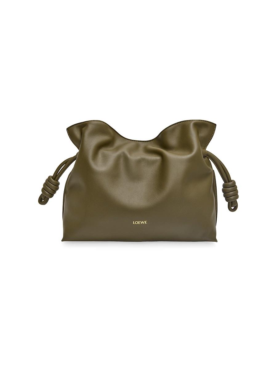 Womens Flamenco Leather Drawstring Clutch Product Image