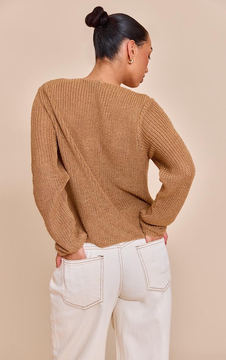 Mocha Filagree Button Cardigan Product Image