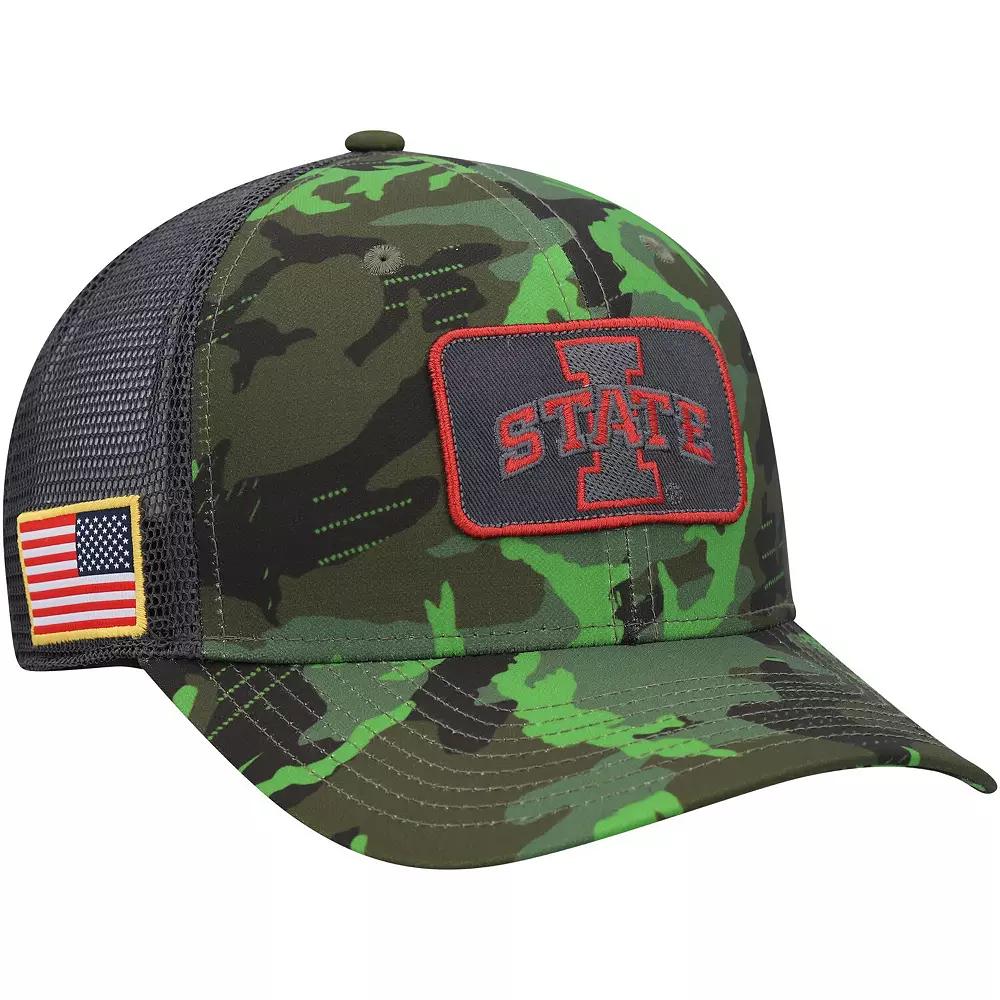 Men's Nike  Camo/Black Iowa State Cyclones Classic99 Veterans Day Trucker Snapback Hat, Green Product Image