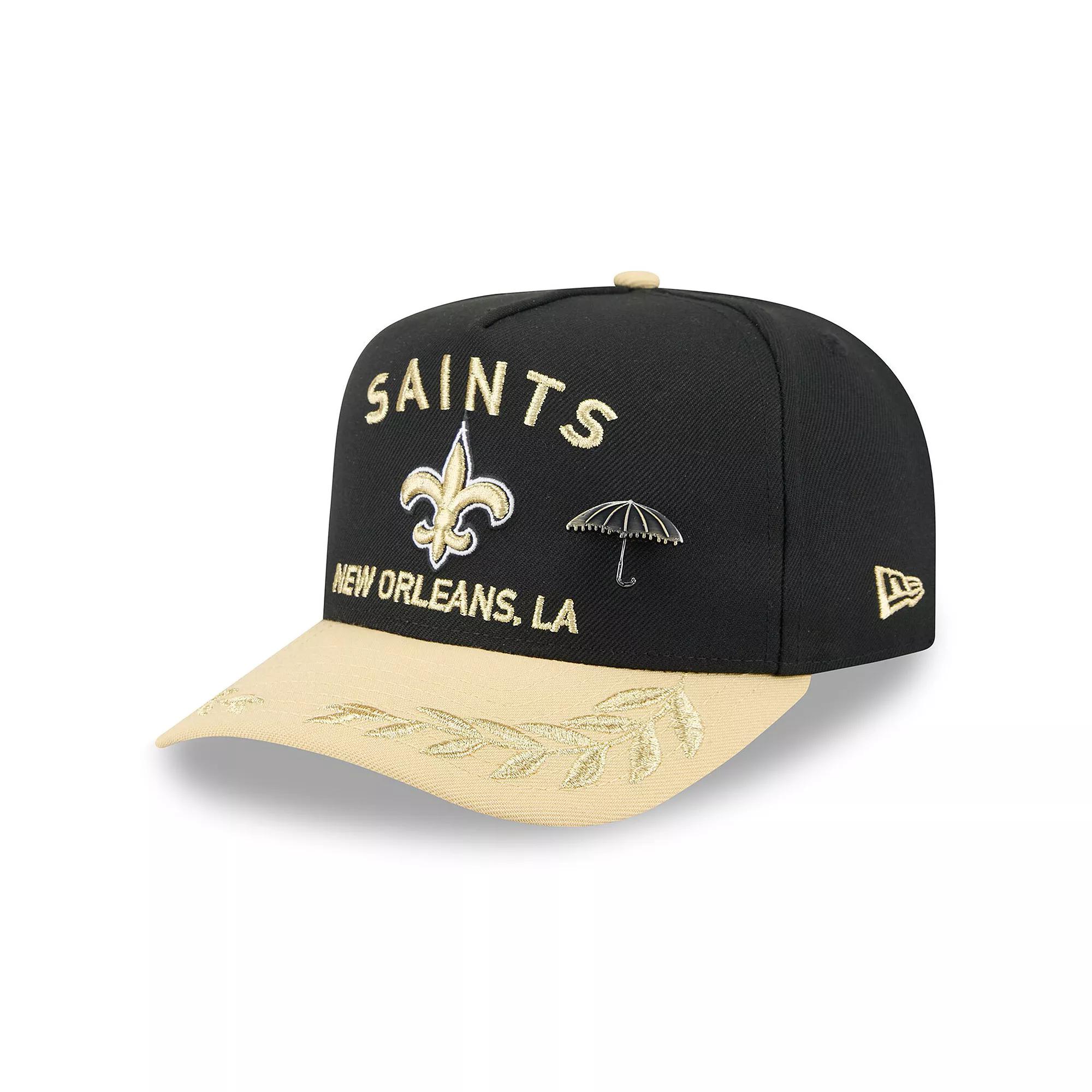 Mens New Era /Gold New Orleans Saints 2025 NFL Draft On Stage A-Frame 59FIFTY Fitted Hat Product Image