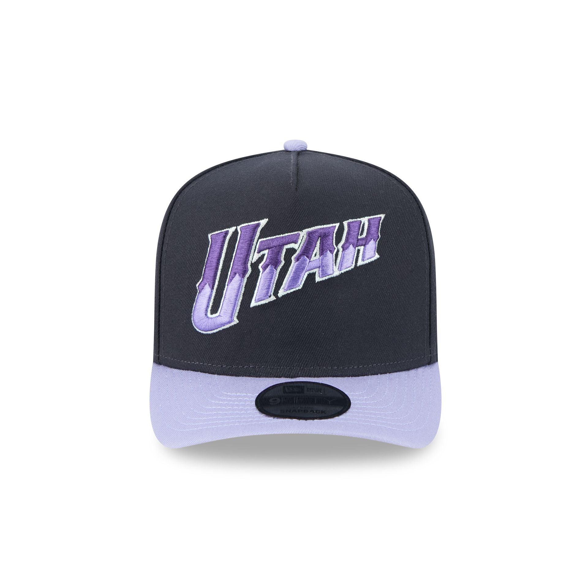 Utah Jazz Navy Lavender 9FIFTY A-Frame Snapback Hat Male Product Image