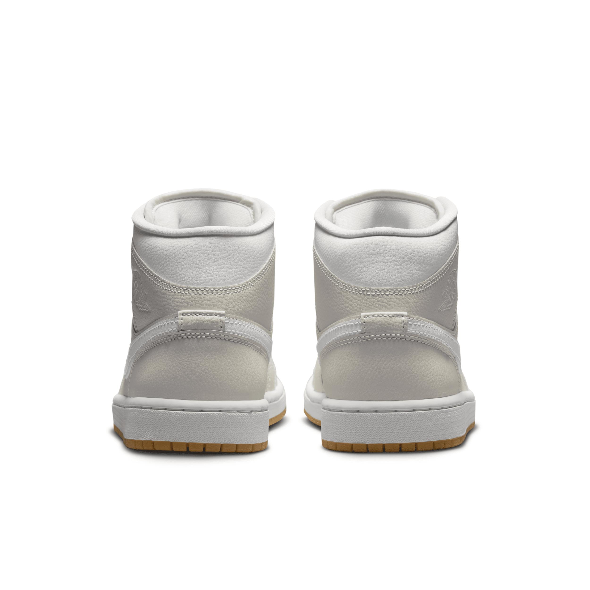 Jordan Womens Jordan AJ 1 Mid - Womens Basketball Shoes Sail/Pink Product Image