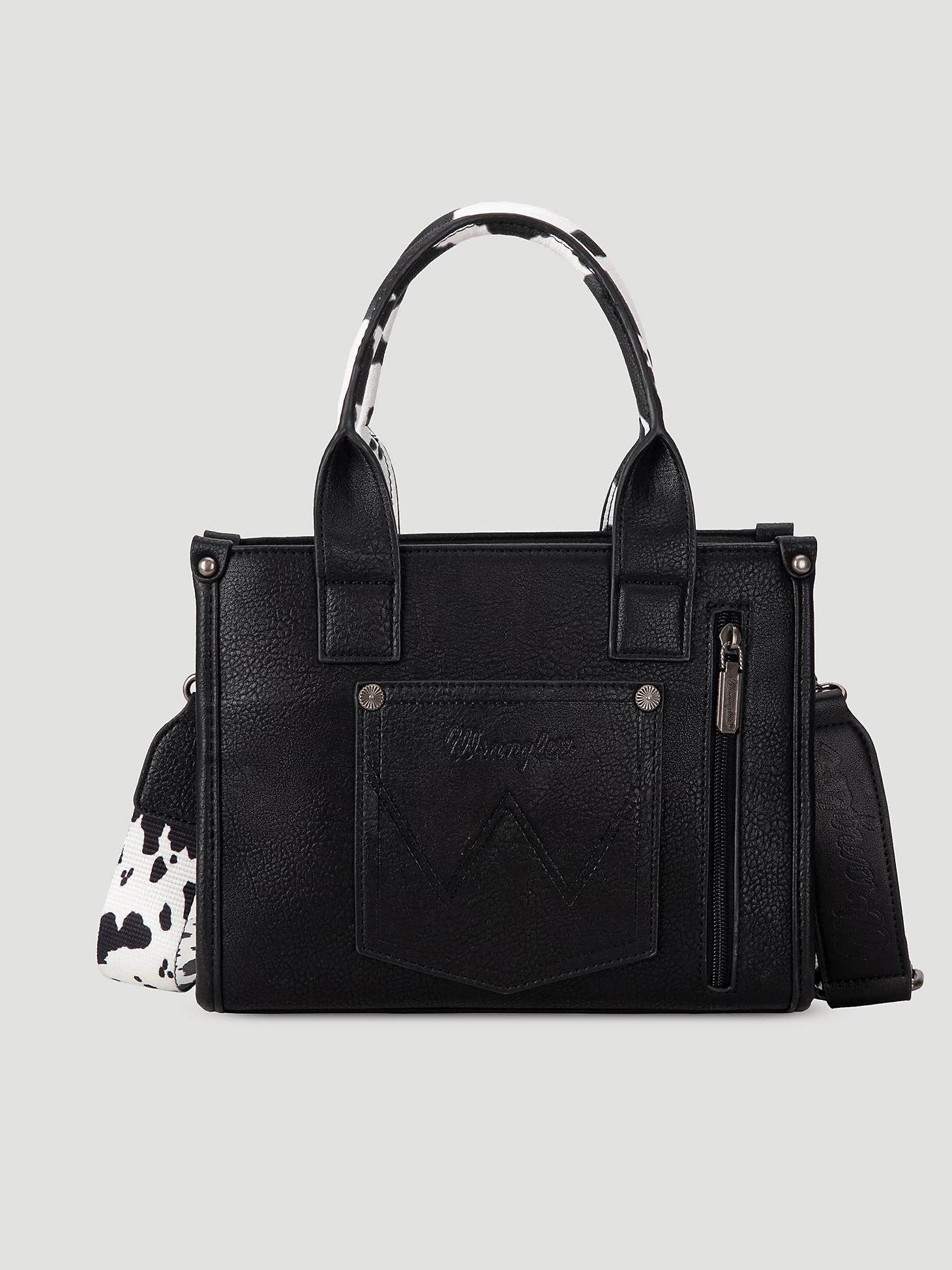 Allover Cow Print Cross Body Small Tote | Women's ACCESSORIES | Wrangler® Product Image