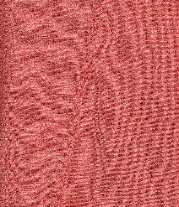 Democracy Solid Relaxed Knit V-Neck Elbow Sleeve Top Product Image