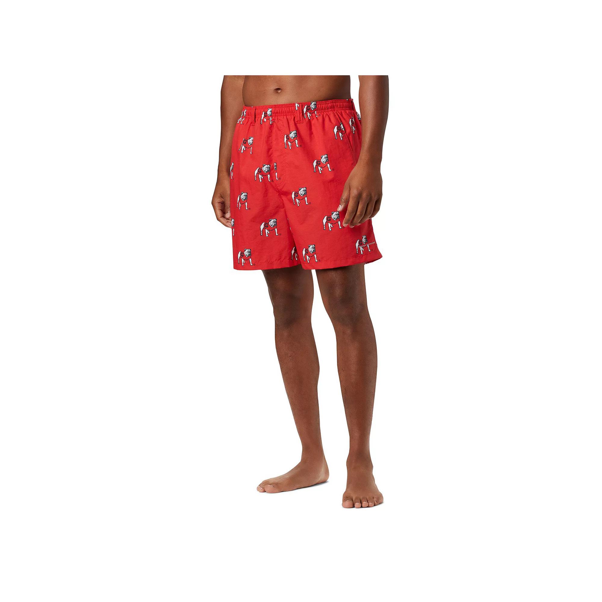 Men's Columbia Red Georgia Bulldogs Backcast III Printed Short,  Product Image