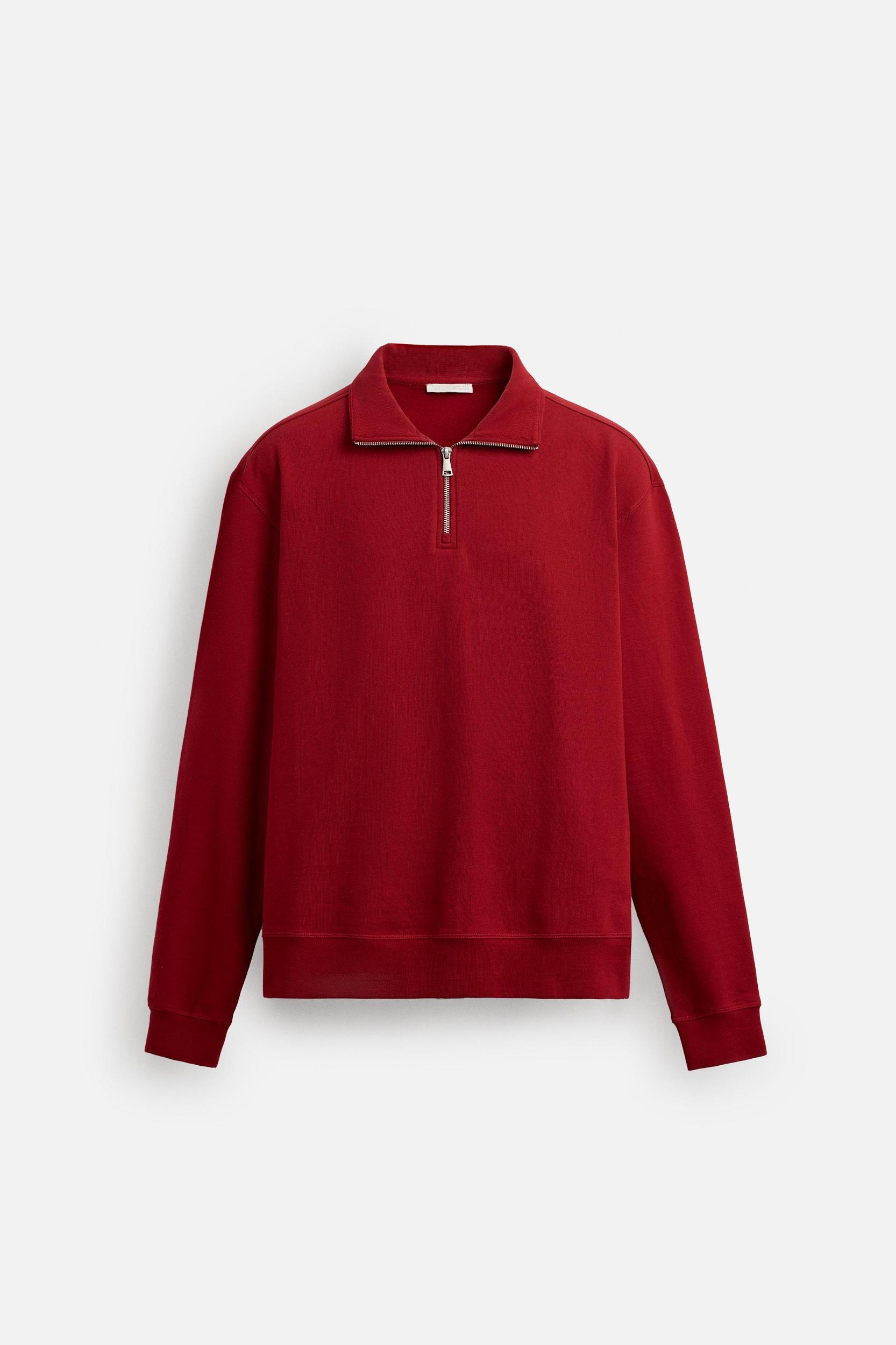 BASIC QUARTER-ZIP SWEATSHIRT Product Image