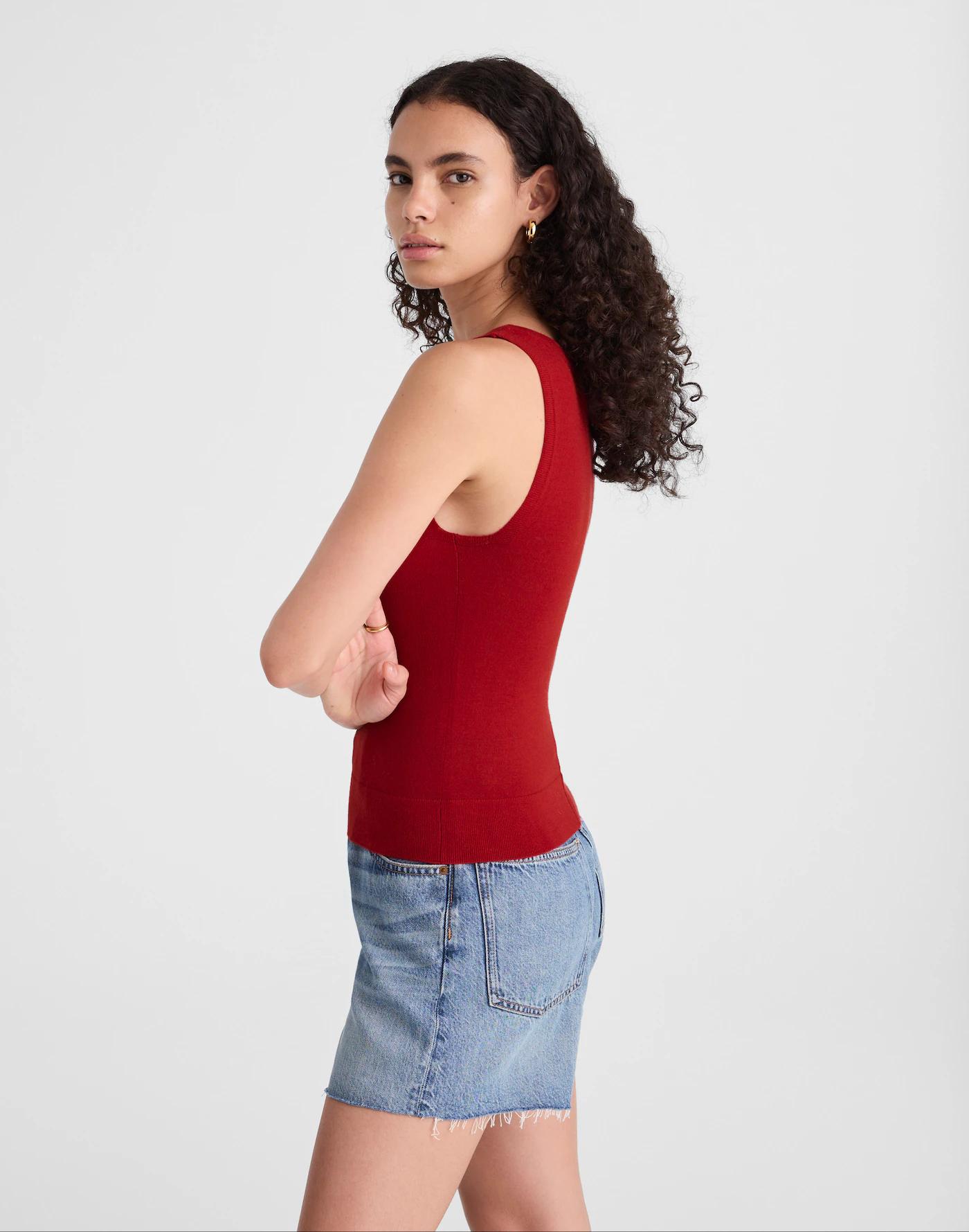 Boatneck Sleeveless Sweater Product Image