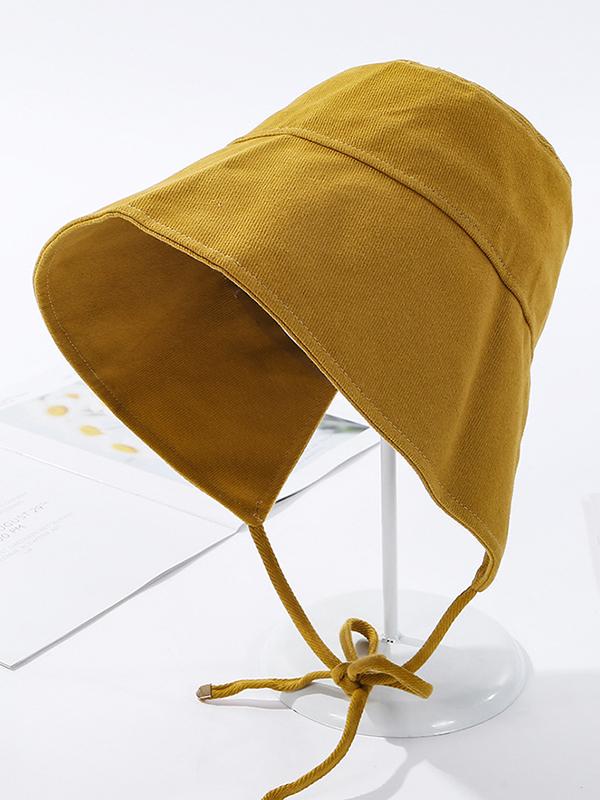 Going Out Solid Color Sun Protection Fisherman Hat Product Image