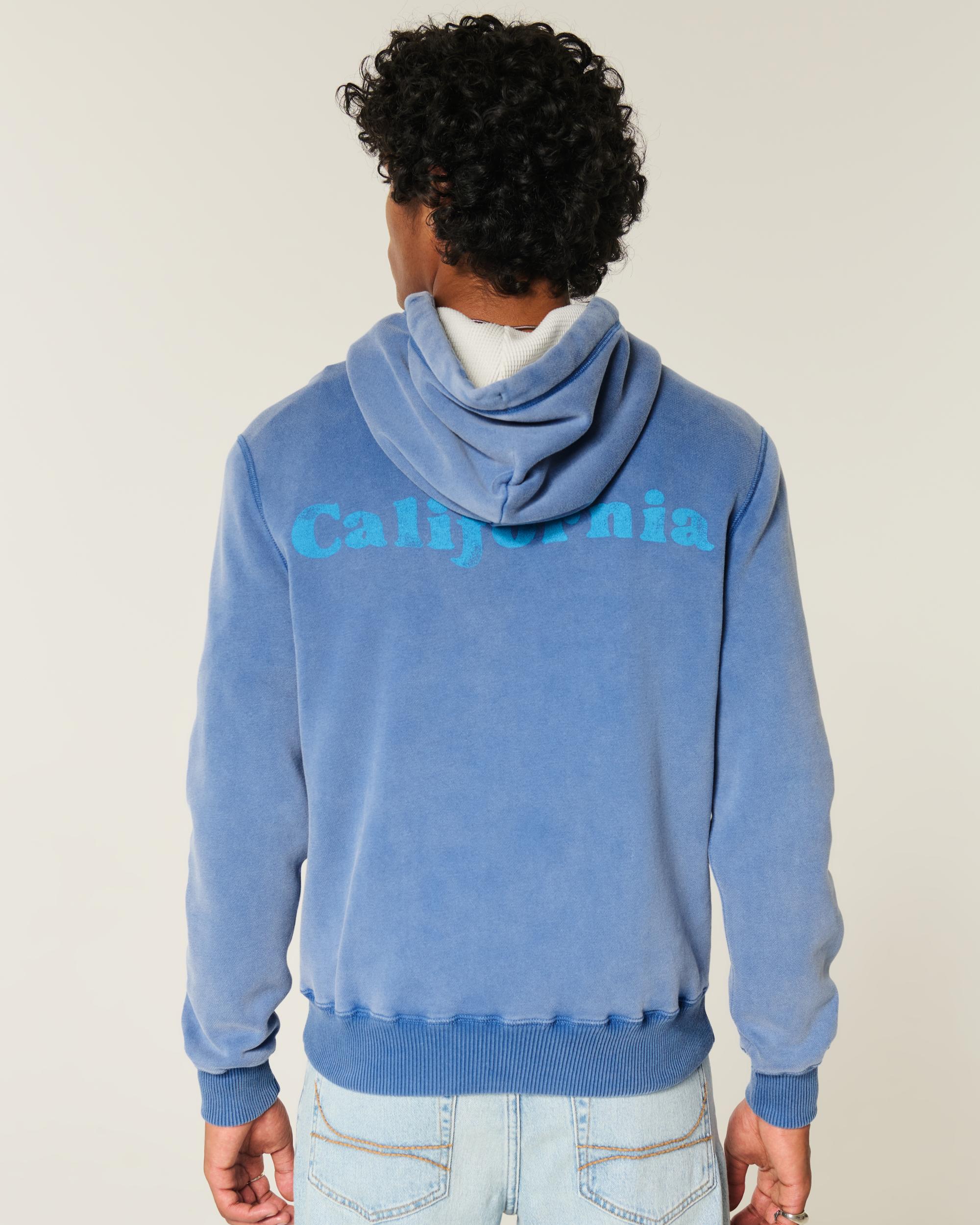 Waffle-Lined Hollister Surfboards Graphic Hoodie Product Image