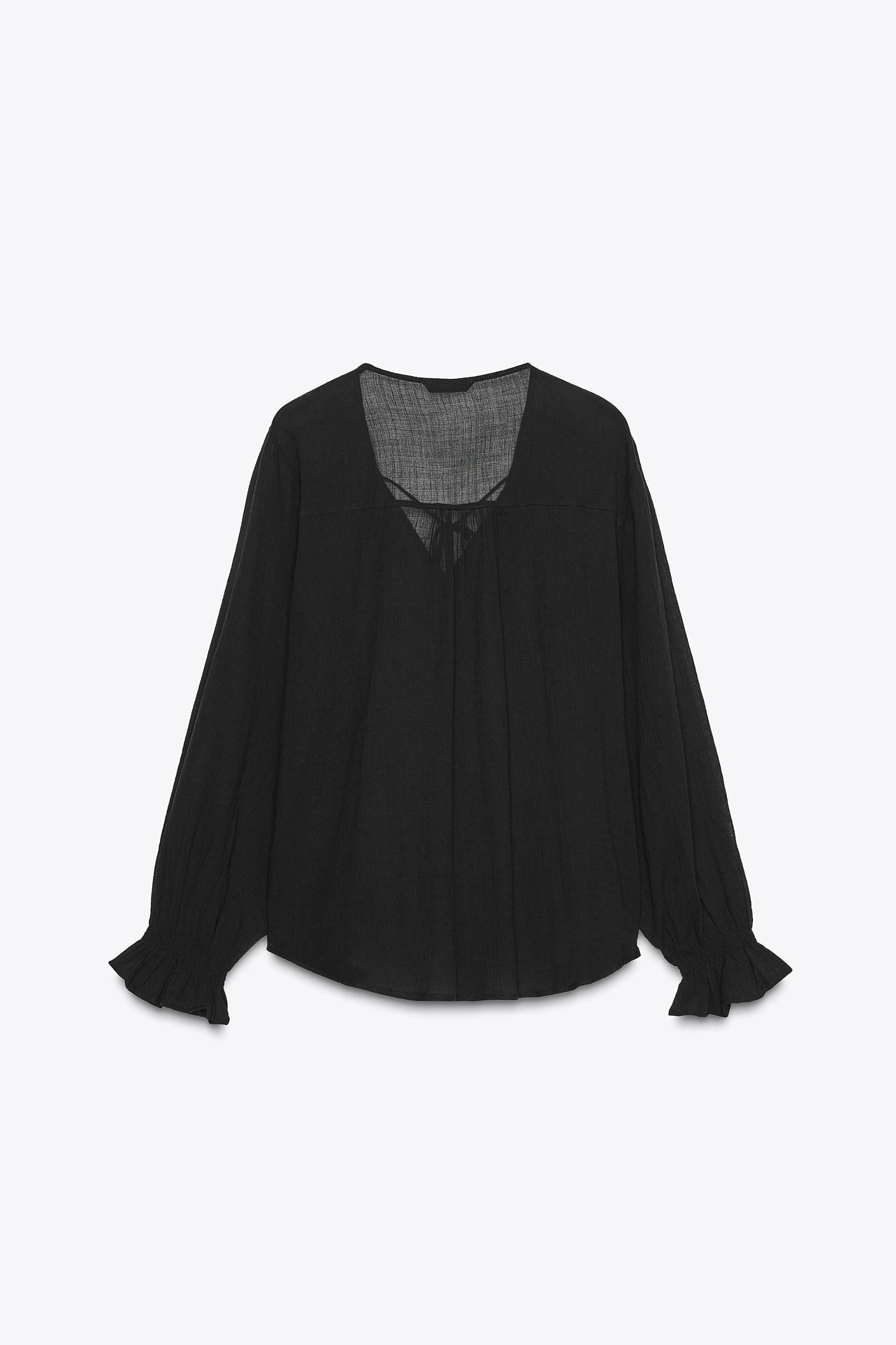 SEMI-SHEER BLOUSE Product Image