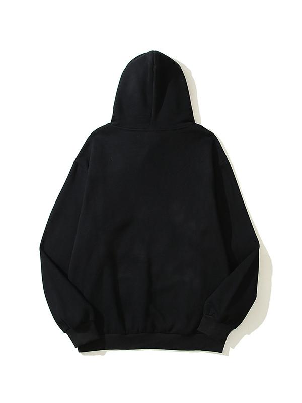 Men's Street Print Oversized Long Sleeve Hoodie Product Image