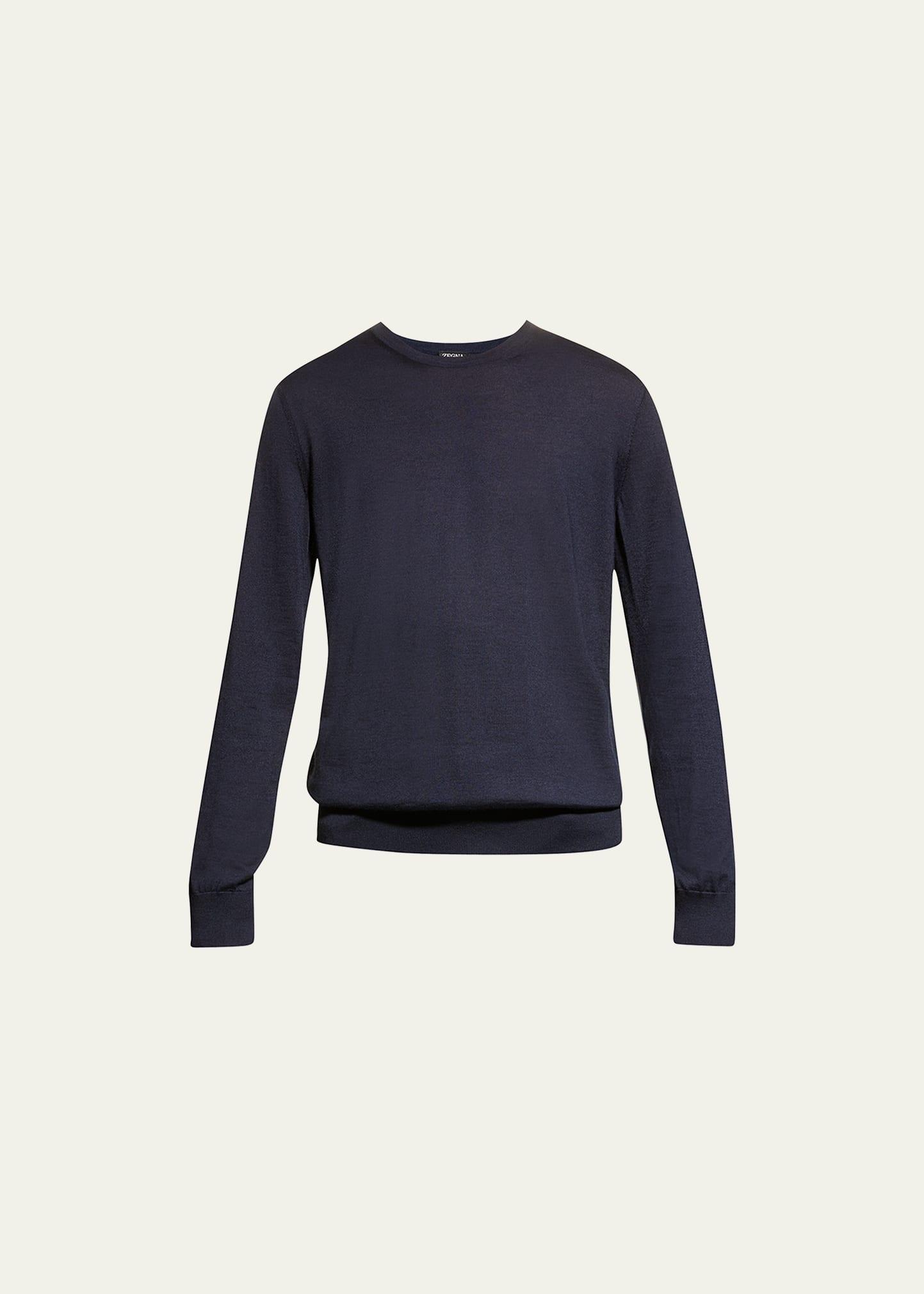 ZEGNA Men's Cashseta Cashmere & Silk Sweater Product Image