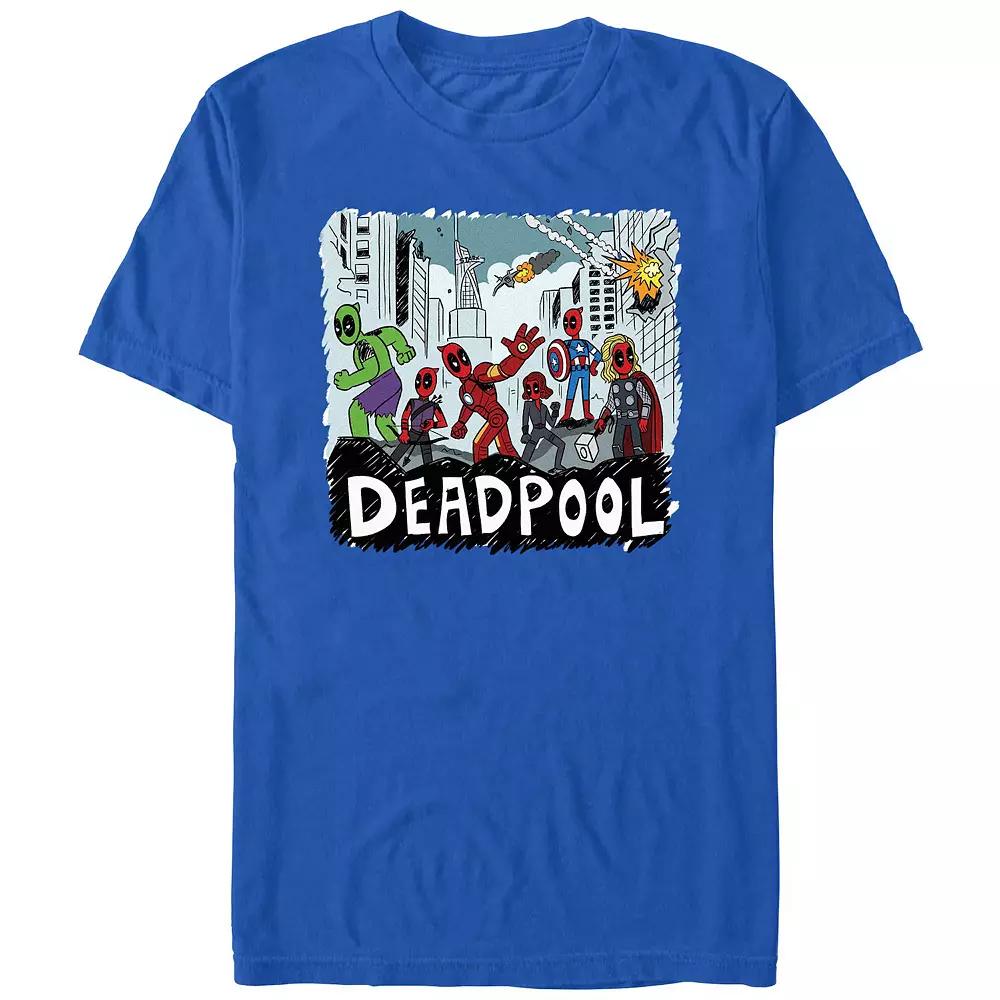 Men's Marvel Deadpool And Wolverine Team Deadpool Avengers Graphic Tee,  Product Image