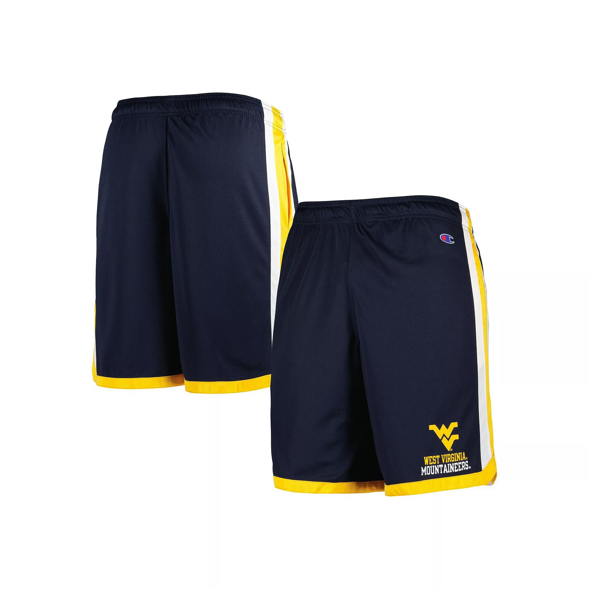 Men's Champion Navy West Virginia Mountaineers Basketball Shorts, Size: Large, Blue Product Image
