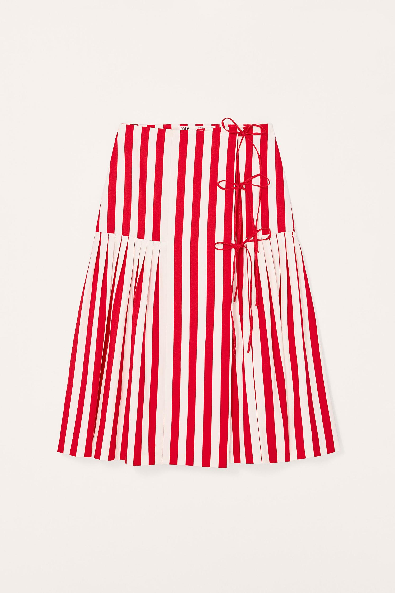 LIMITED EDITION STRIPED MIDI SKIRT Product Image