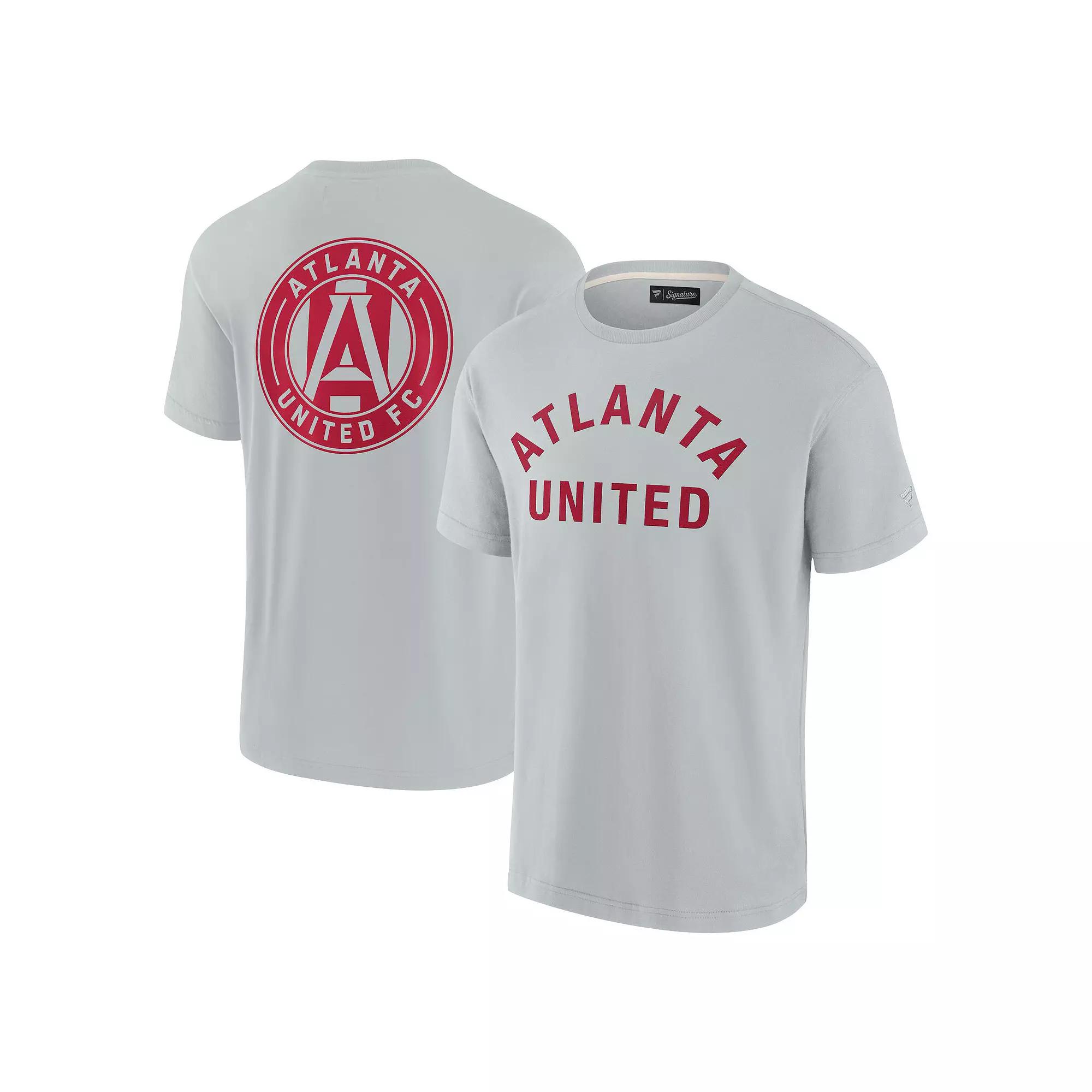 Men's Fanatics Signature  Gray Atlanta United FC Oversized Logo T-Shirt, Size: Medium, Atu Grey Product Image